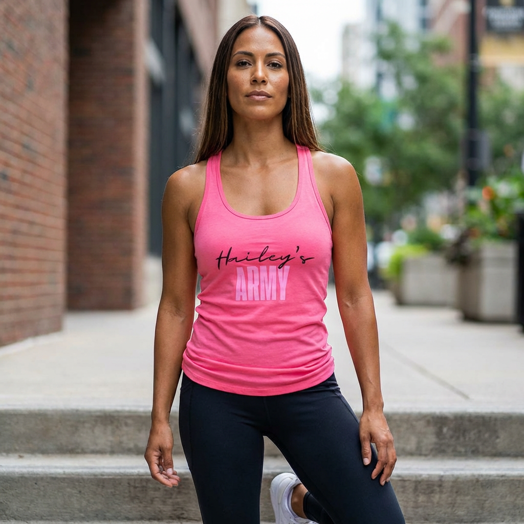 Hailey's Army Racerback Tank