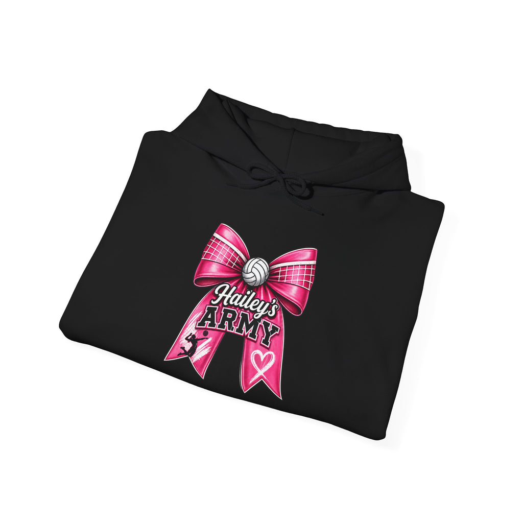 Hailey's Army Volleyball Bow Hoodie