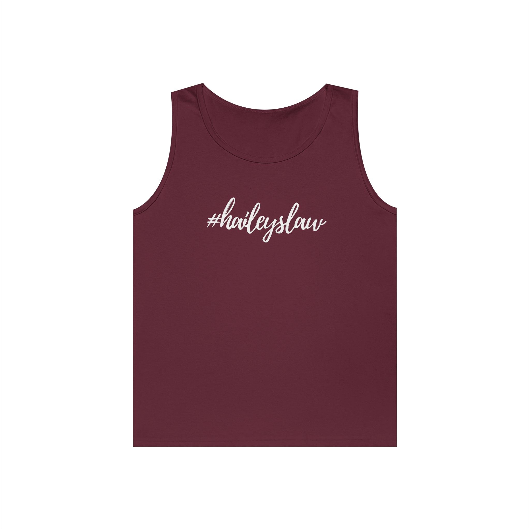#haileyslaw Hashtag Tank Top