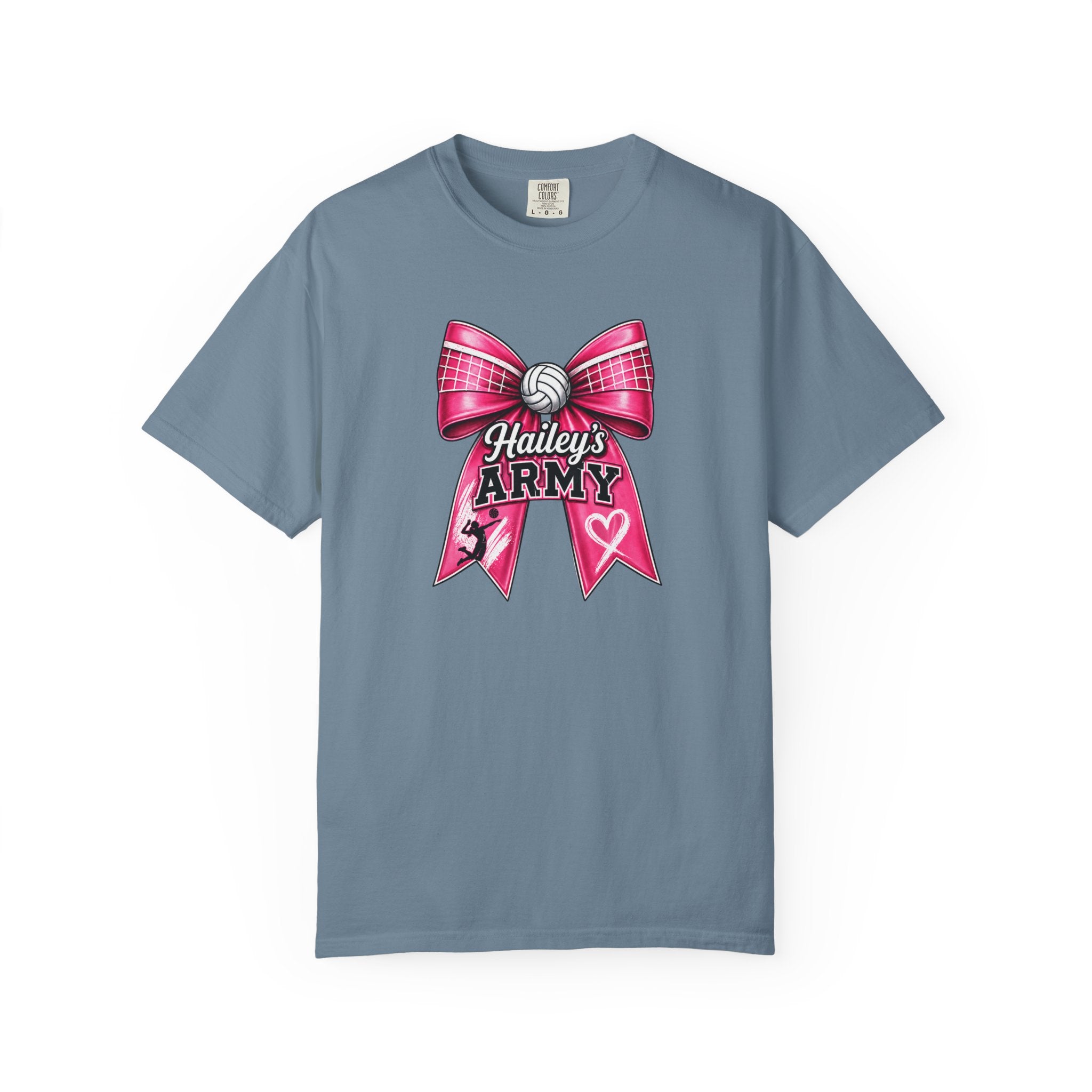 Hailey's Army Volleyball Bow Tee