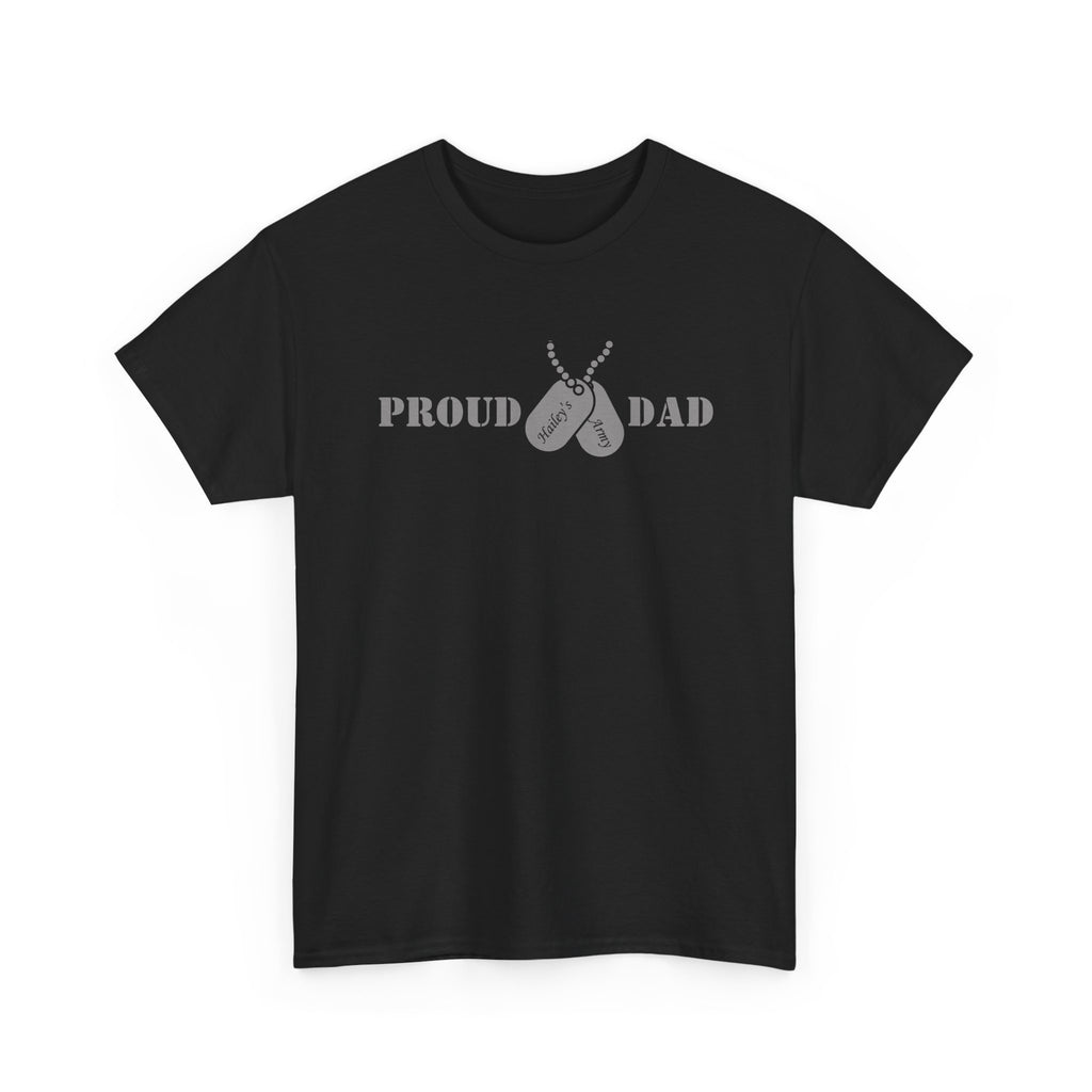 Proud Dad Dog Tag Tee