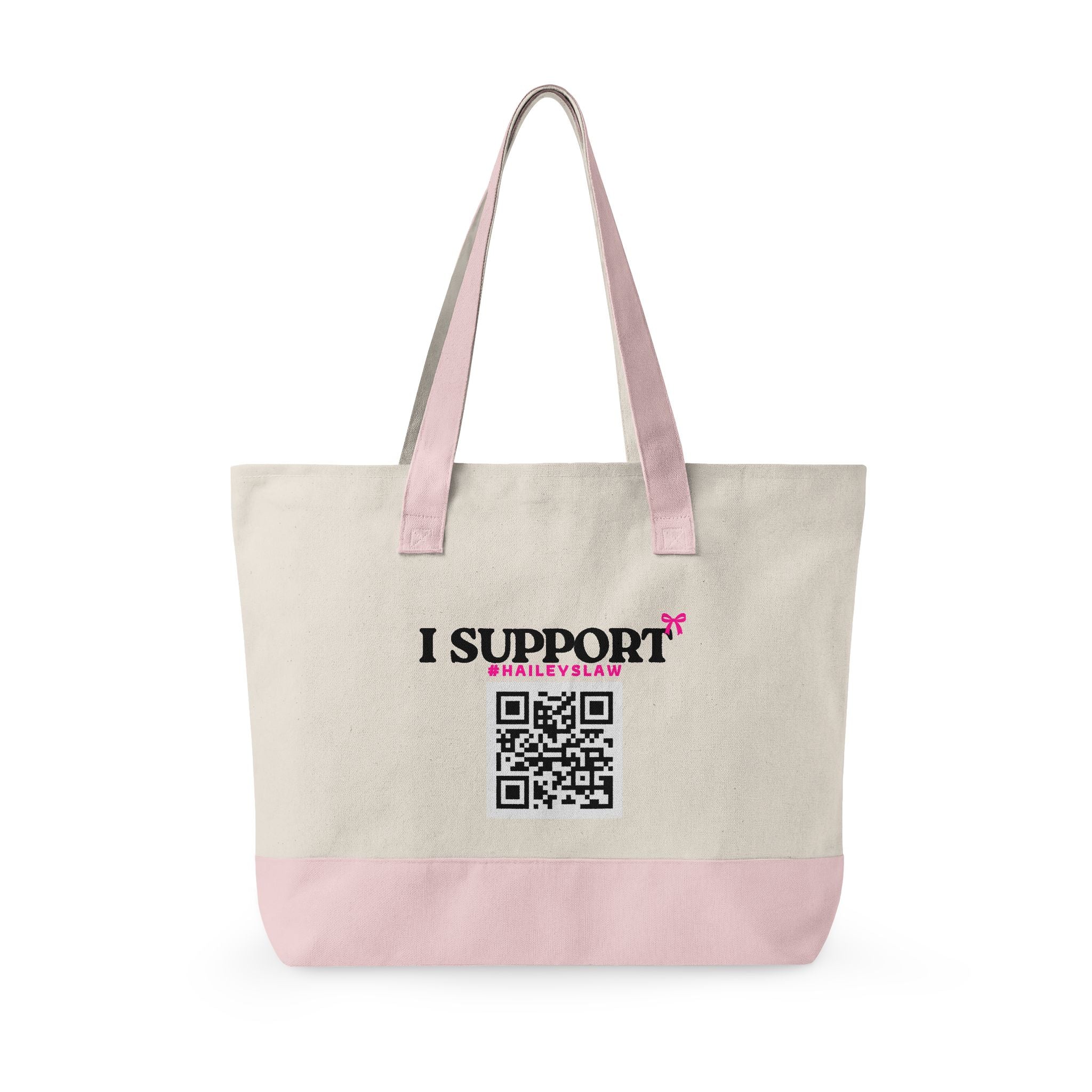 Hailey's Army Zippered Canvas Tote - QR Petition