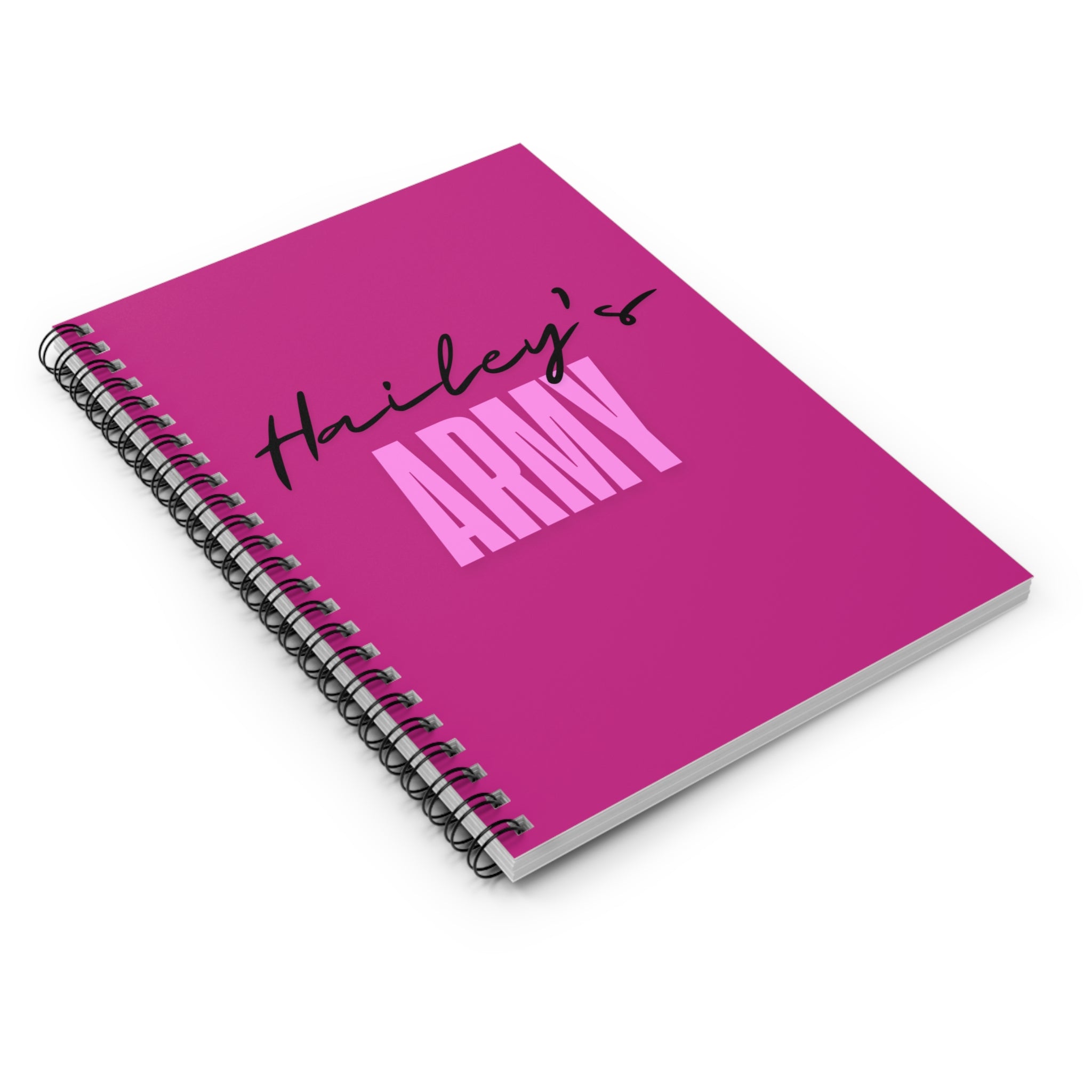 Hailey's Army Spiral Notebook