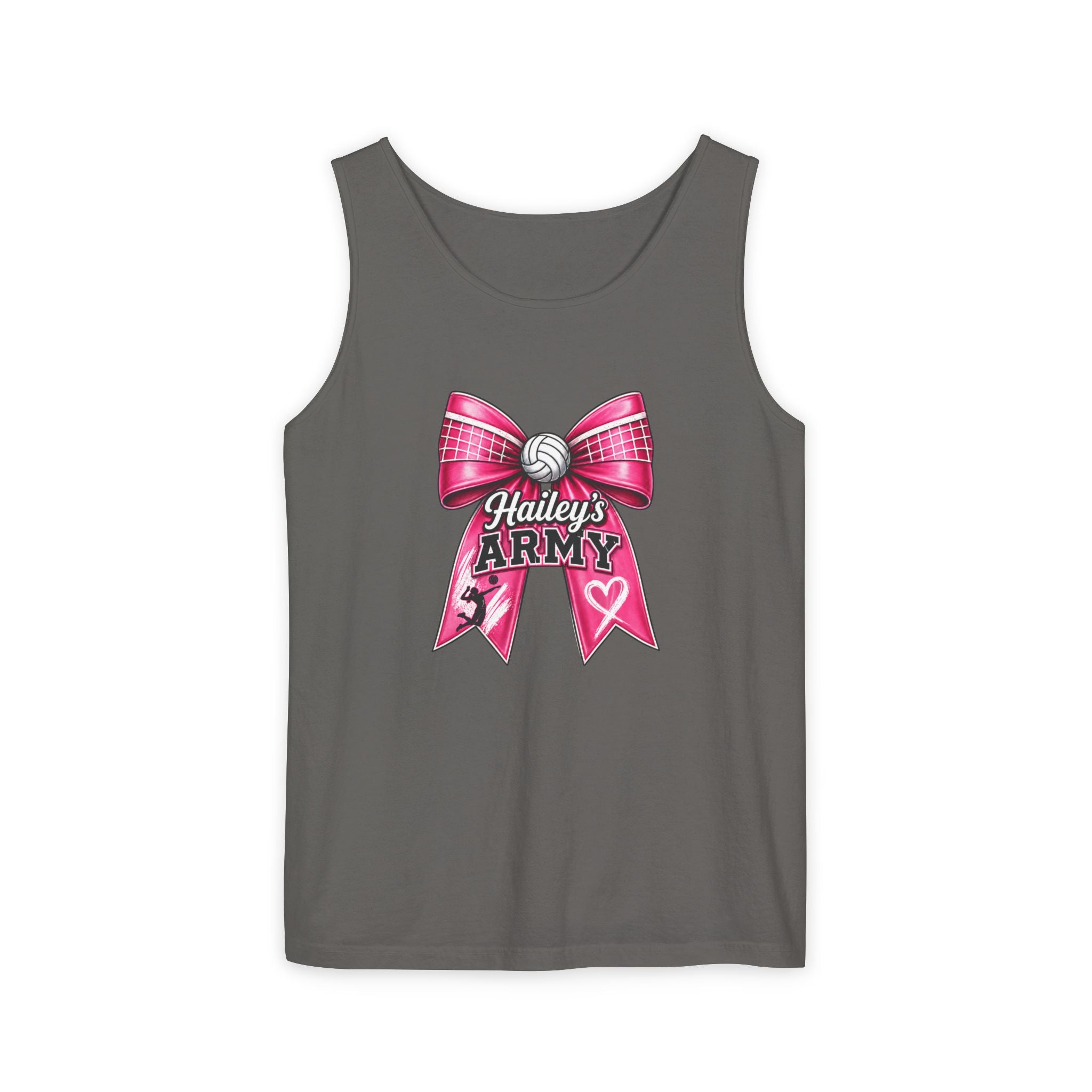 Hailey's Army Volleyball Bow Tank Top