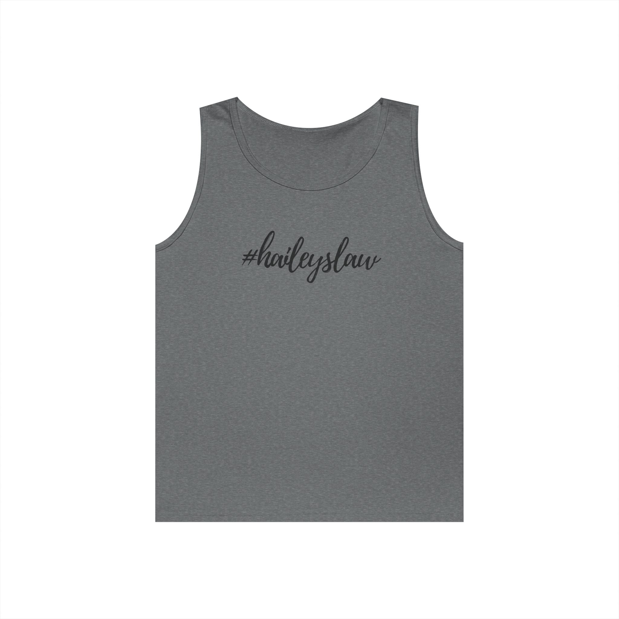 #haileyslaw Hashtag Tank Top