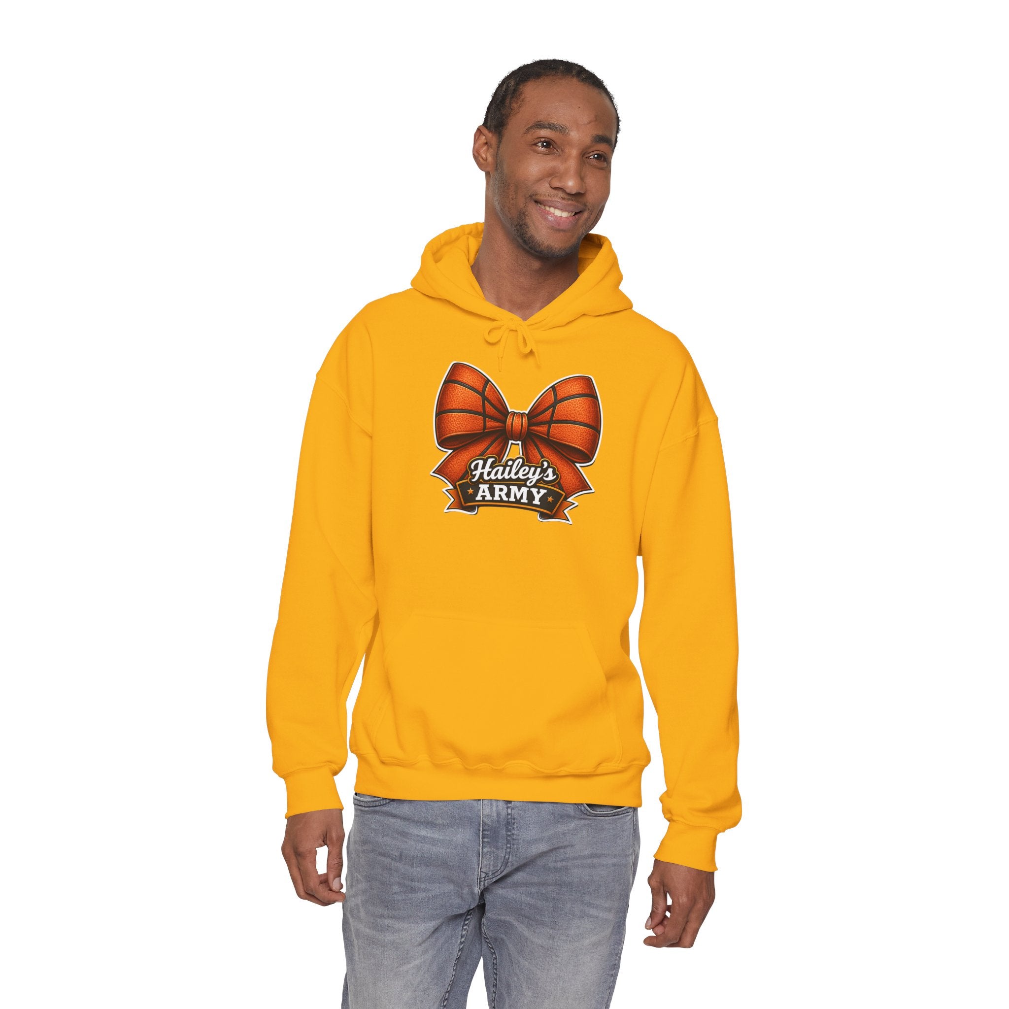 Hailey's Army Basketball Bow Hoodie