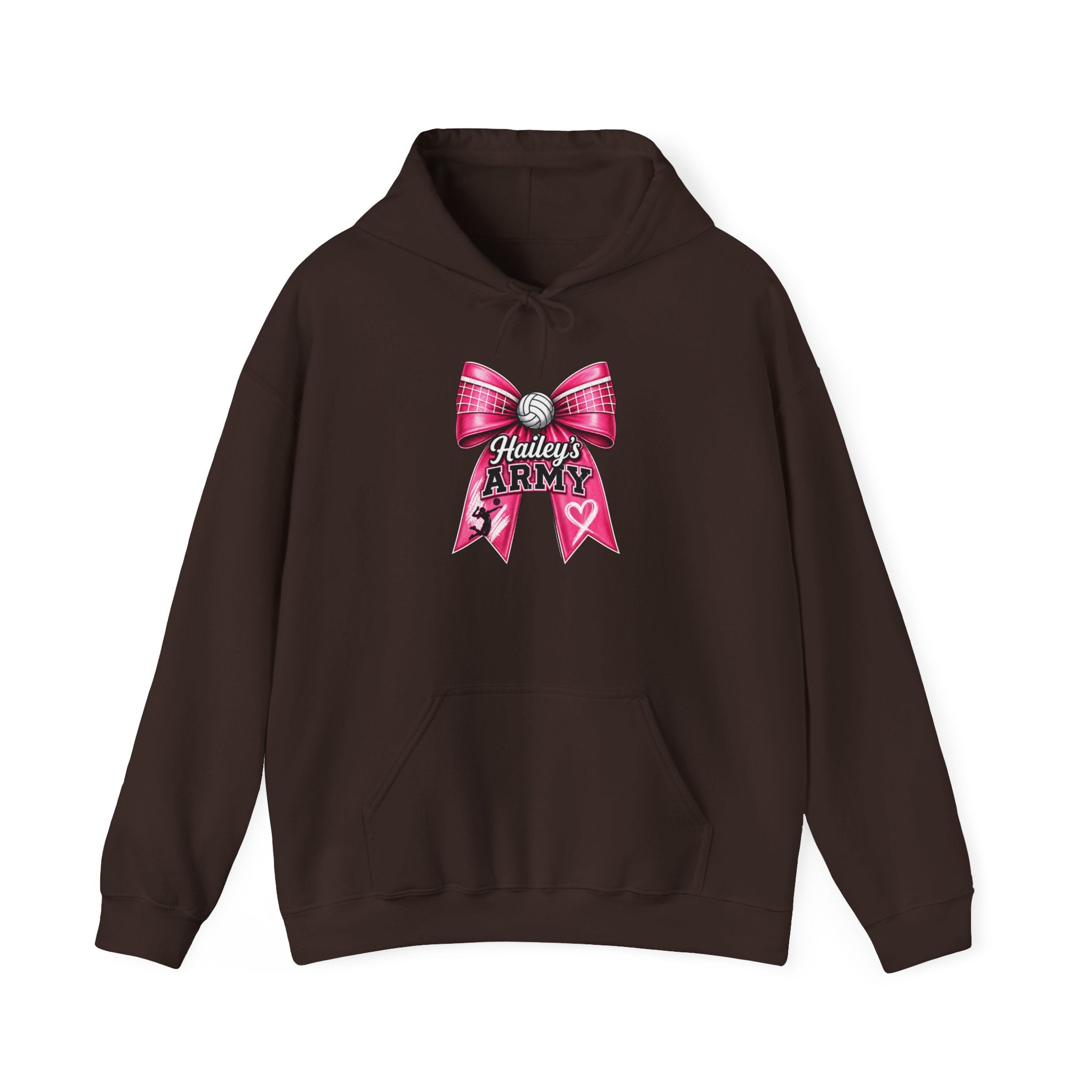 Hailey's Army Volleyball Bow Hoodie
