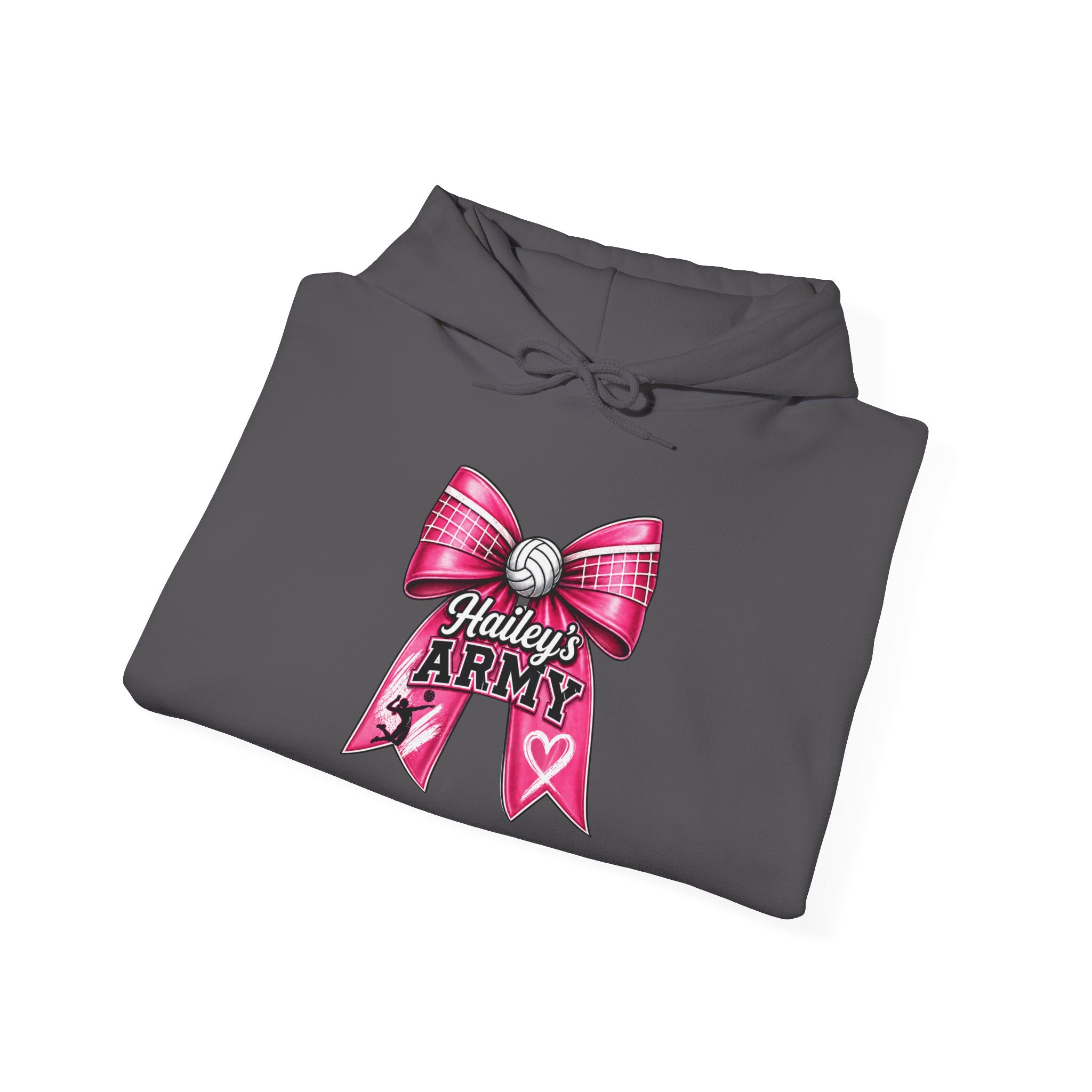 Hailey's Army Volleyball Bow Hoodie