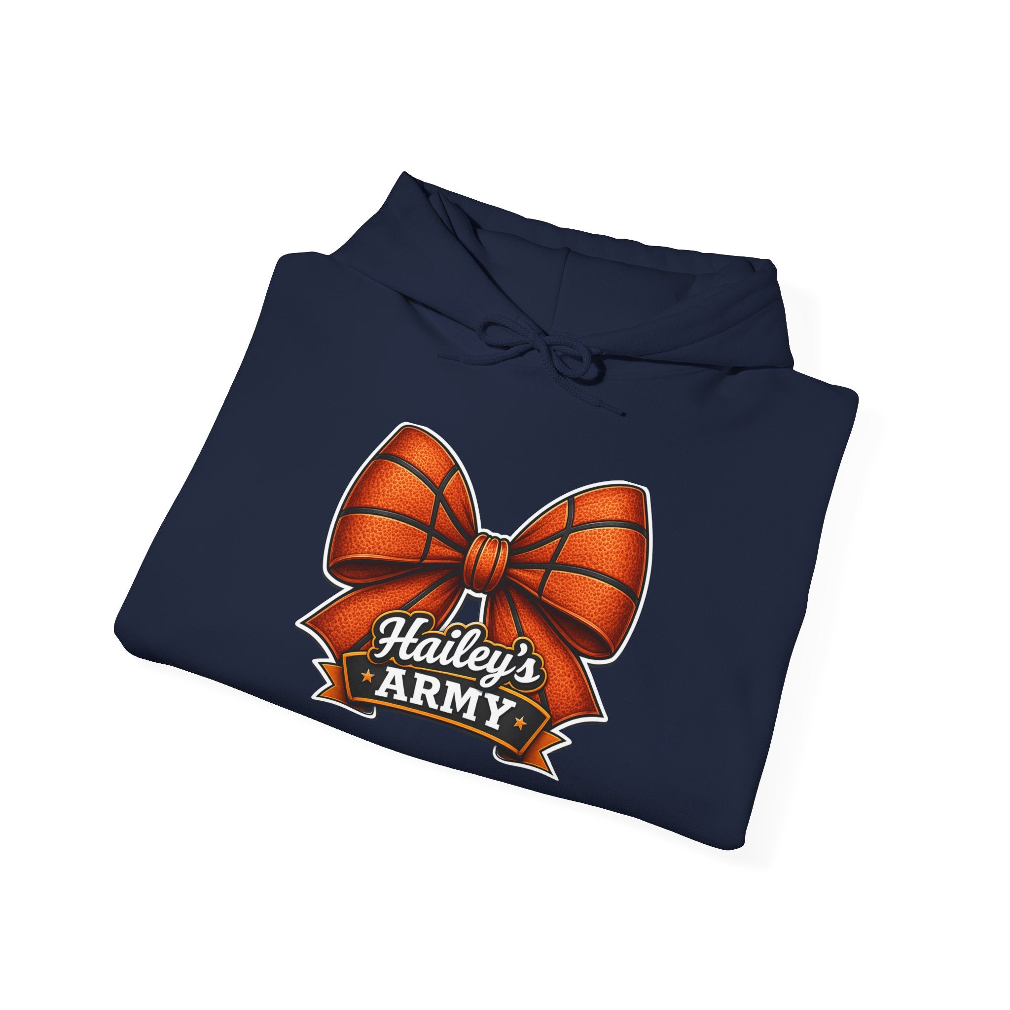 Hailey's Army Basketball Bow Hoodie