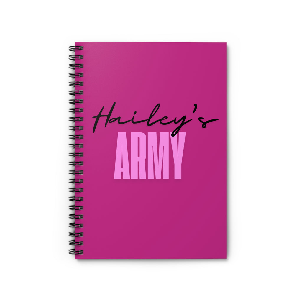Hailey's Army Spiral Notebook