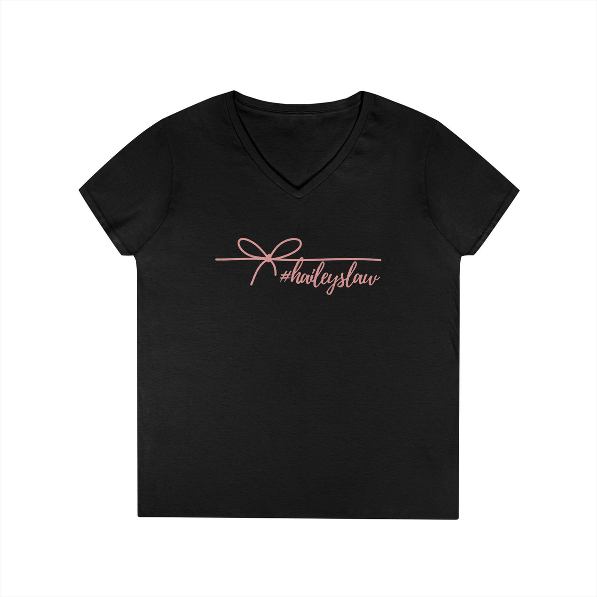 Hailey's Law Signature Script V-Neck Tee