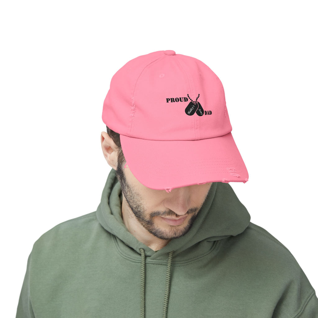 Proud Dad Dog Tag Hat