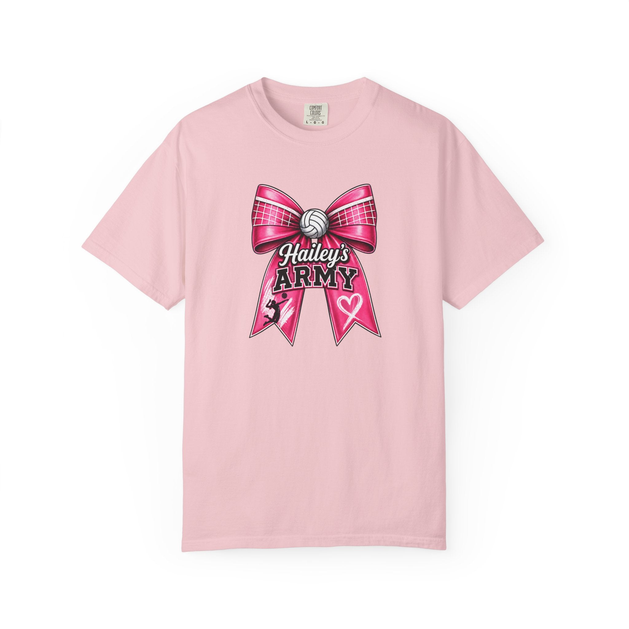 Hailey's Army Volleyball Bow Tee