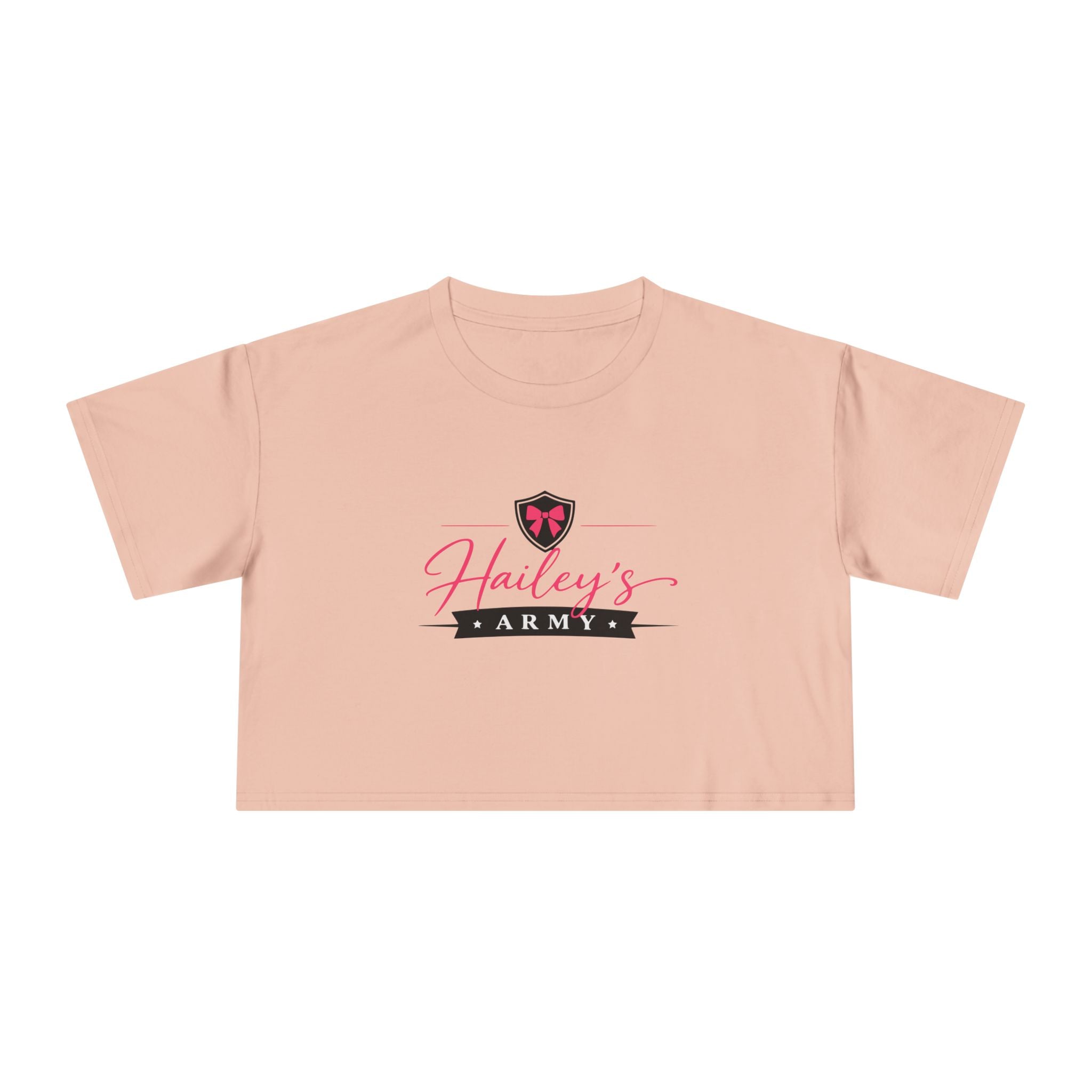 Hailey's Army Logo Crop Top
