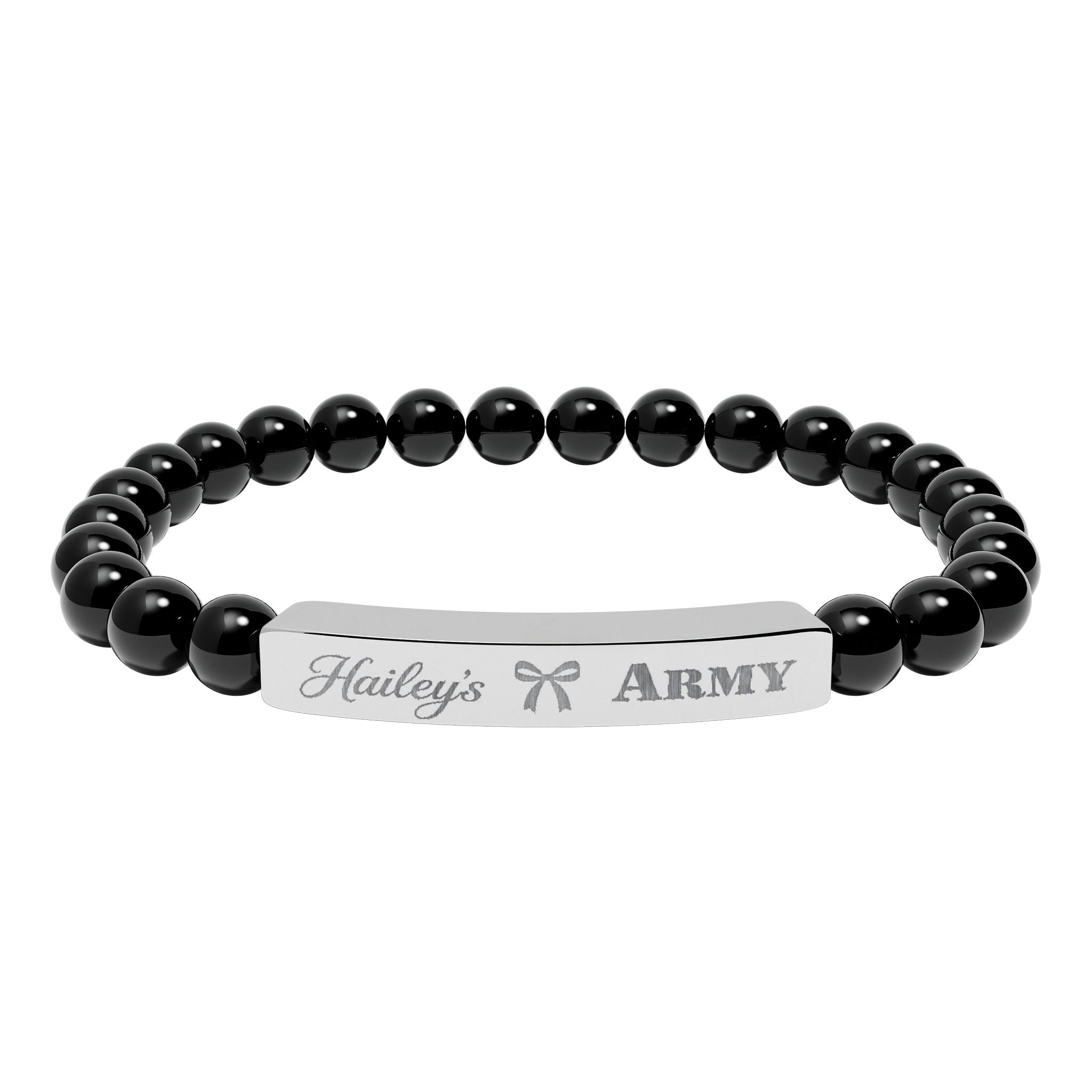 Hailey's Army Beaded Bracelet