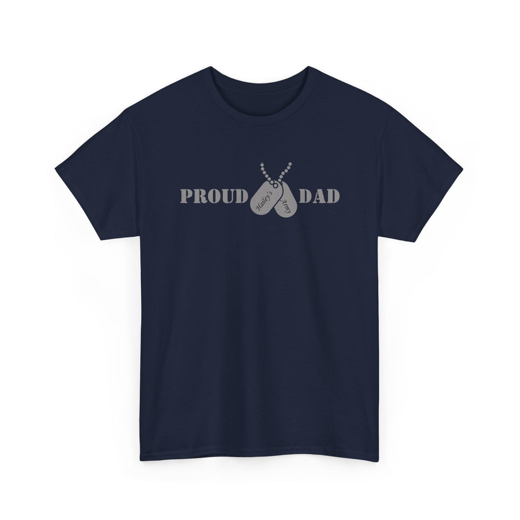Proud Dad Dog Tag Tee