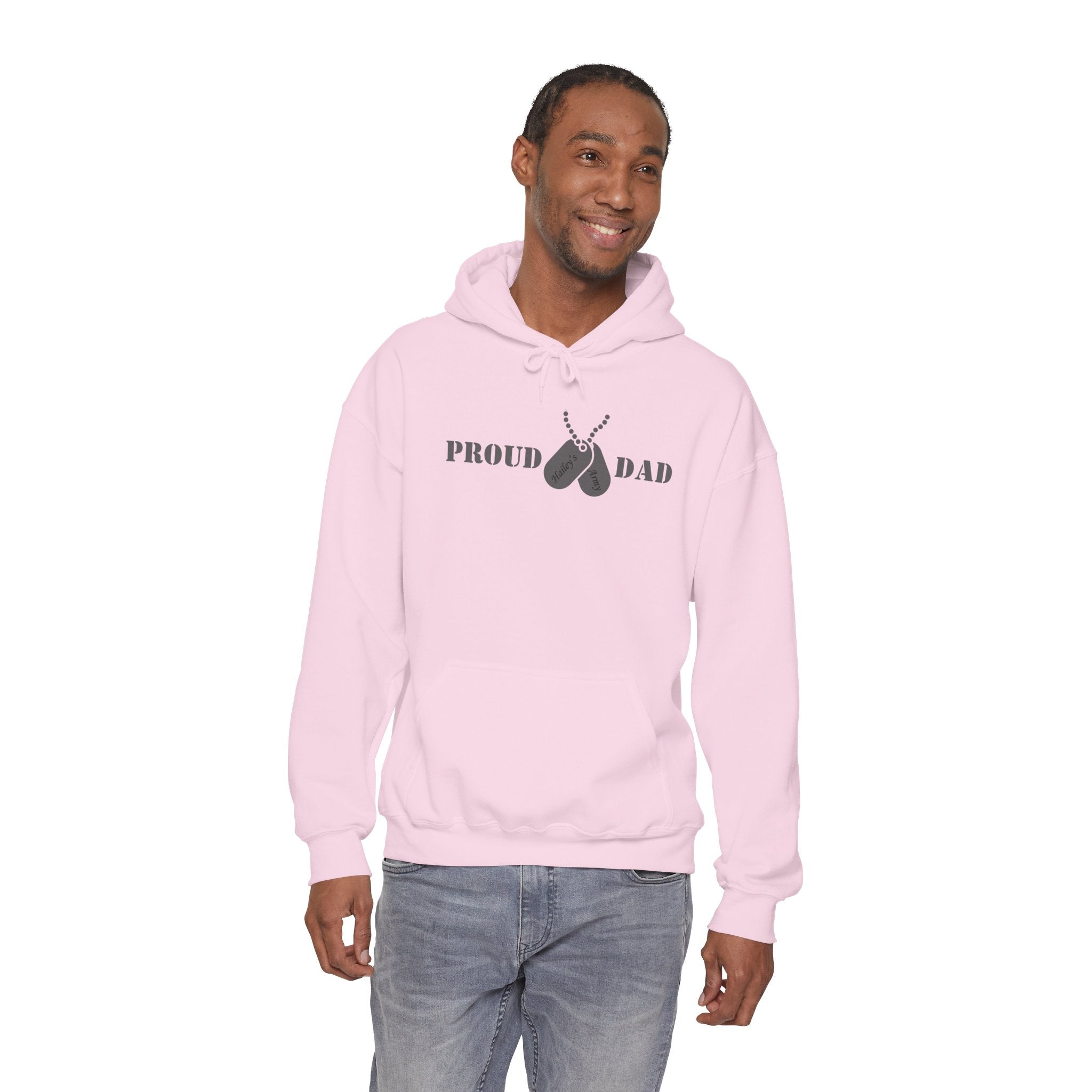 Proud Dad Dog Tag Hoodie