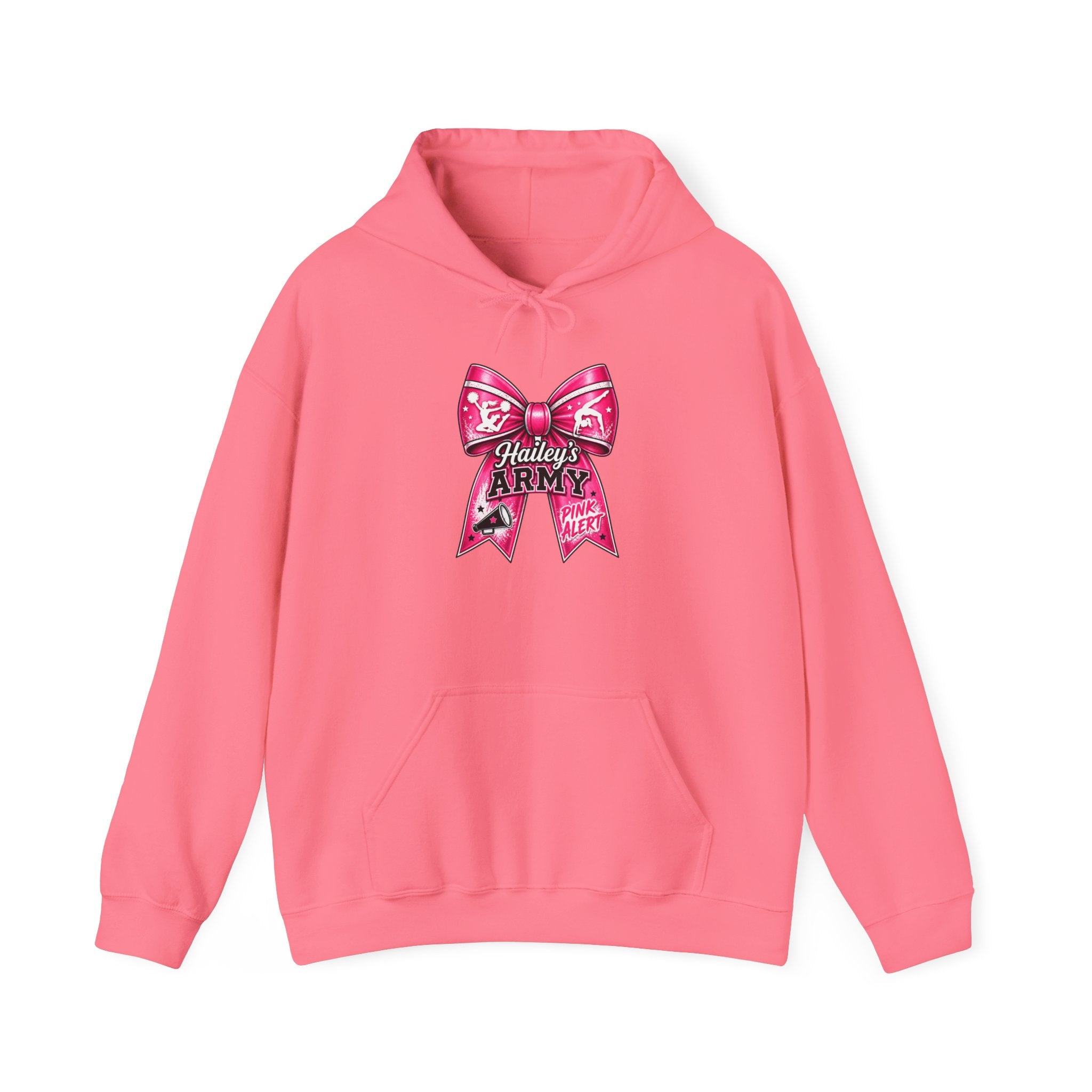 Hailey's Army Cheer/Gymnastics Bow Hoodie