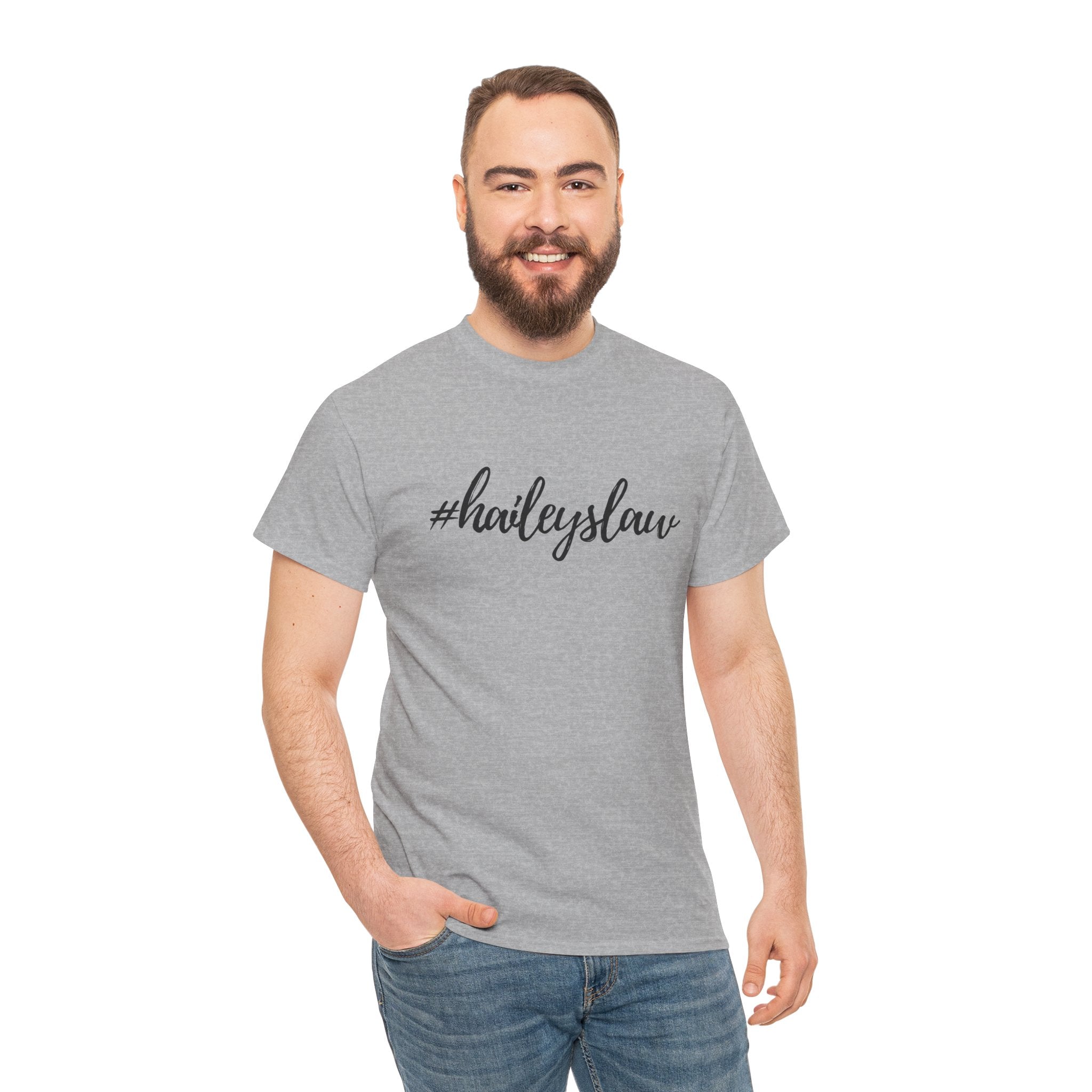 #haileyslaw Hashtag Tee