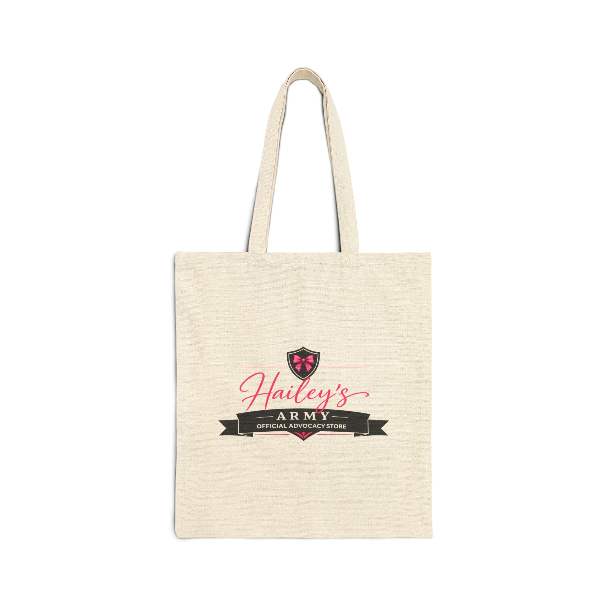 Hailey’s Army Official Advocacy Store Canvas Tote