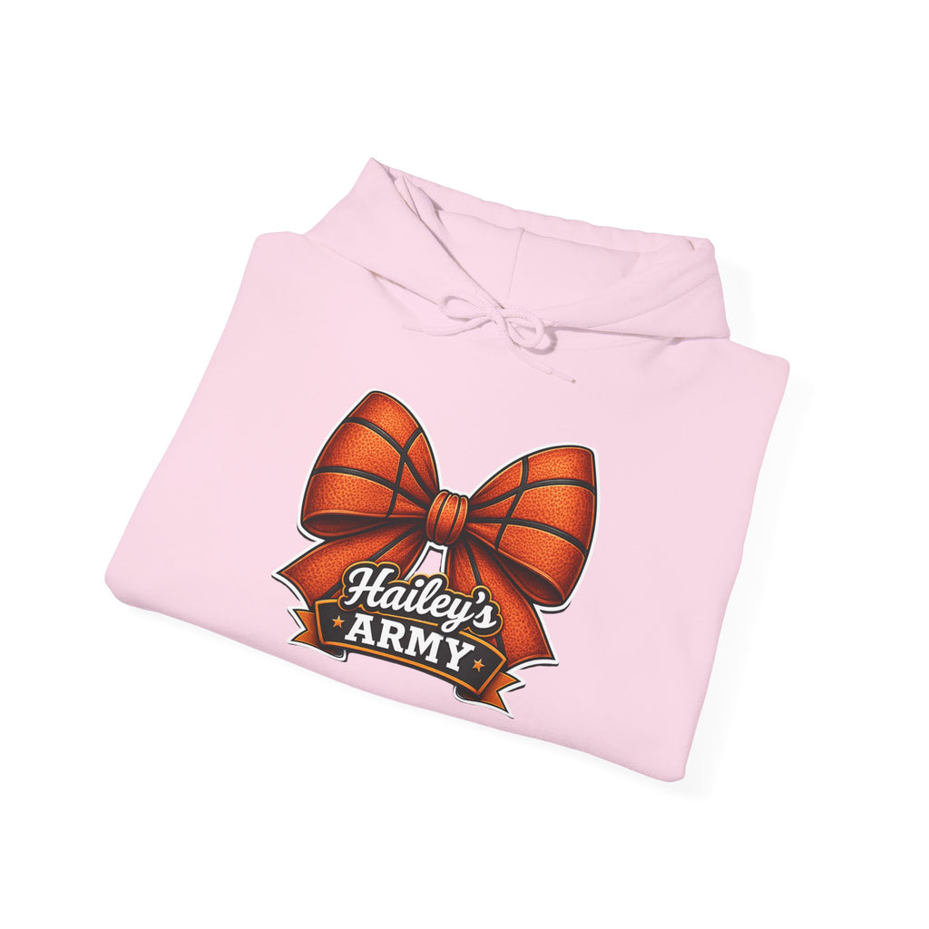 Hailey's Army Basketball Bow Hoodie