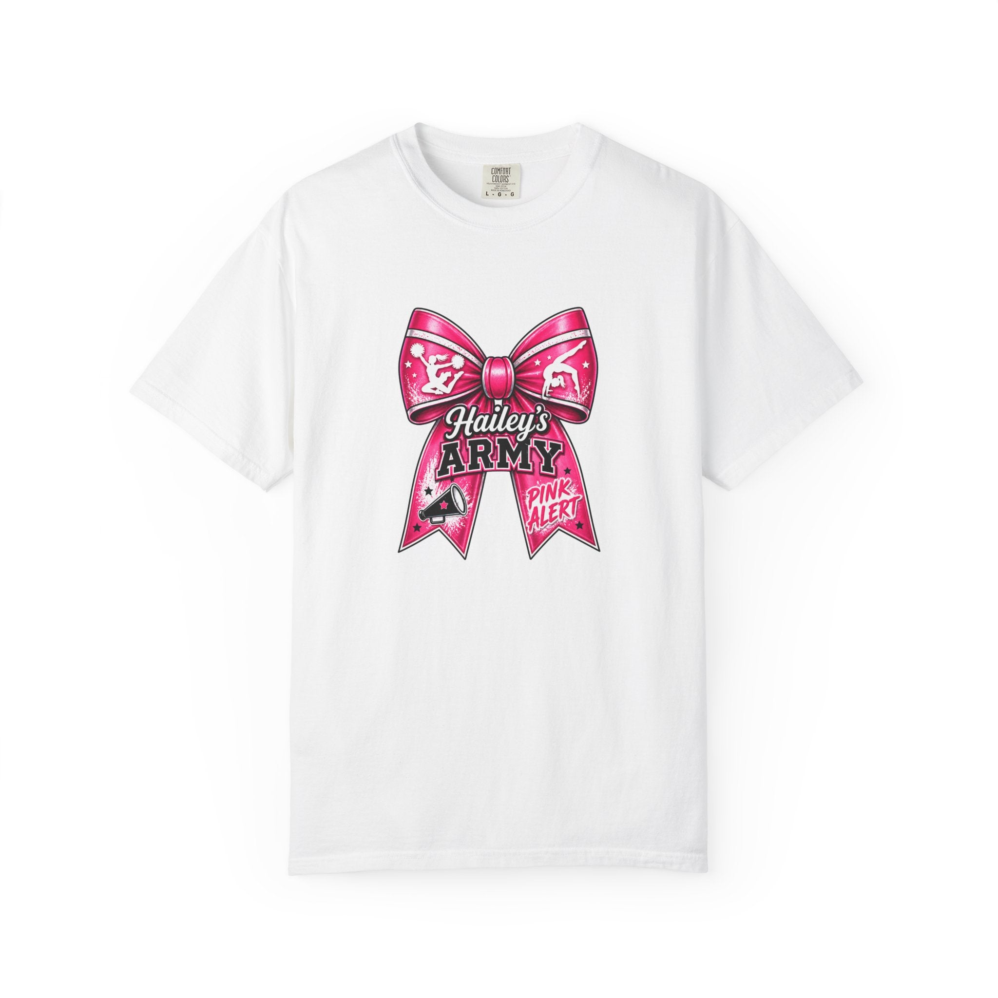 Hailey's Army Gymnastics/Cheer Bow Tee