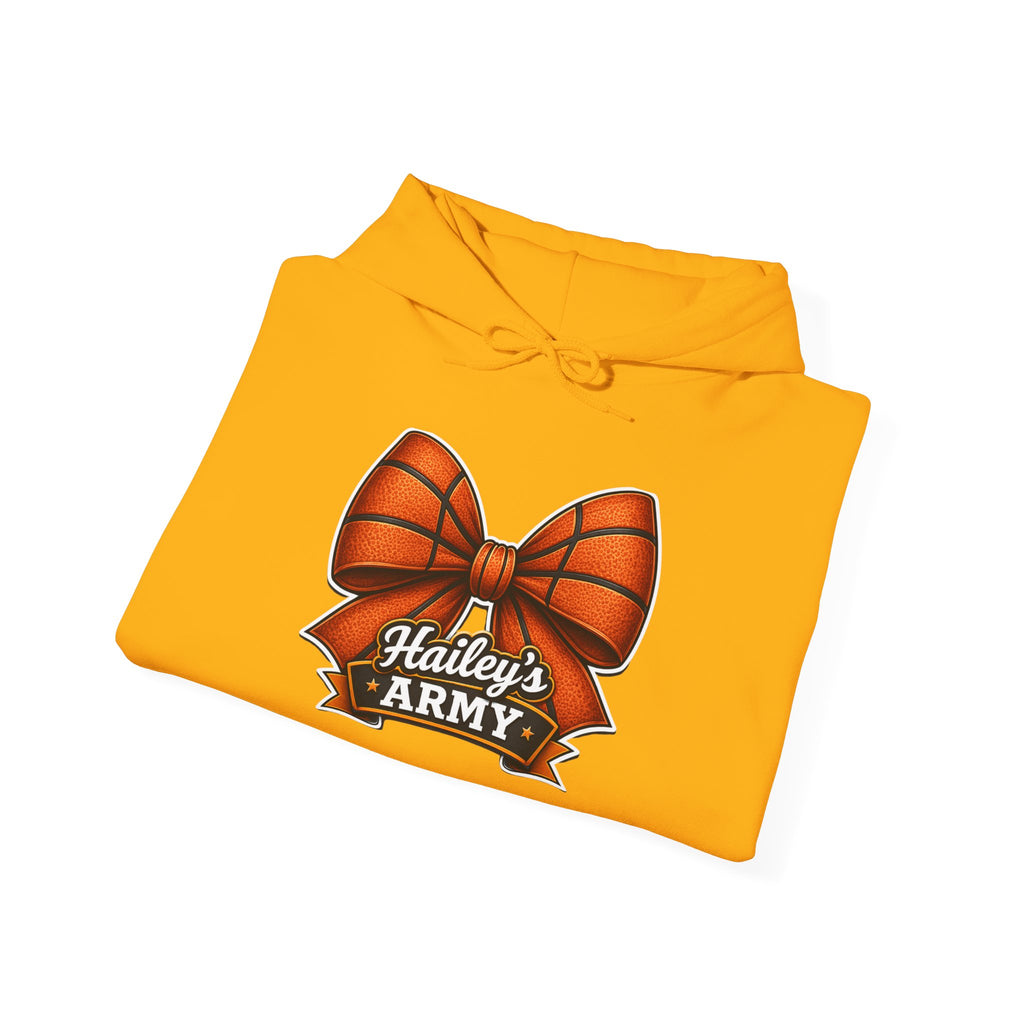 Hailey's Army Basketball Bow Hoodie