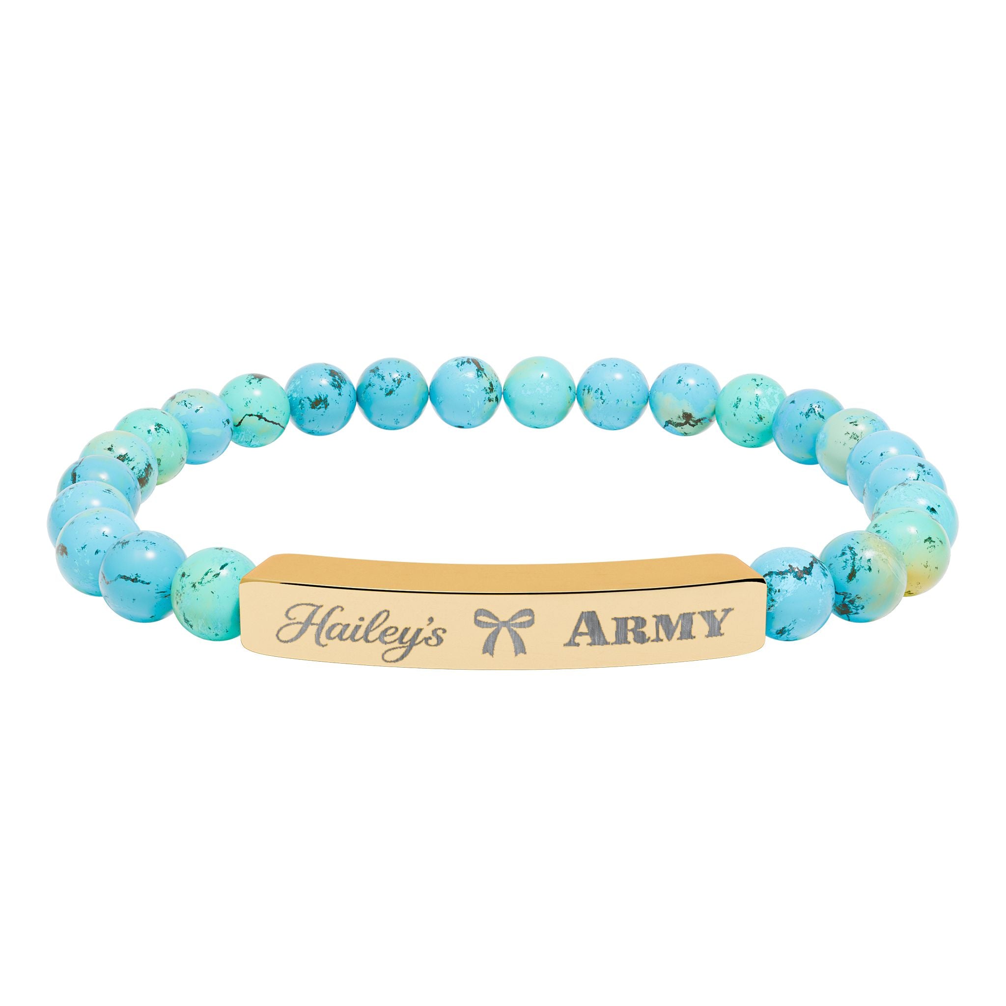 Hailey's Army Beaded Bracelet
