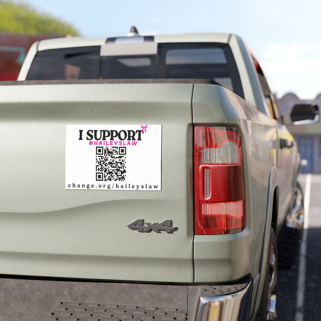 Support #HaileysLaw Car Magnet