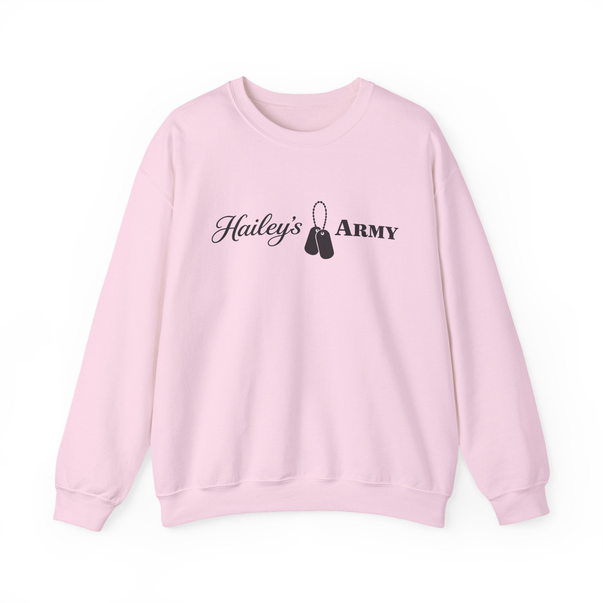 Hailey’s Army Dog Tag Crewneck Sweatshirt