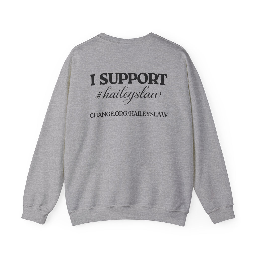 Hailey’s Army Dog Tag Crewneck Sweatshirt