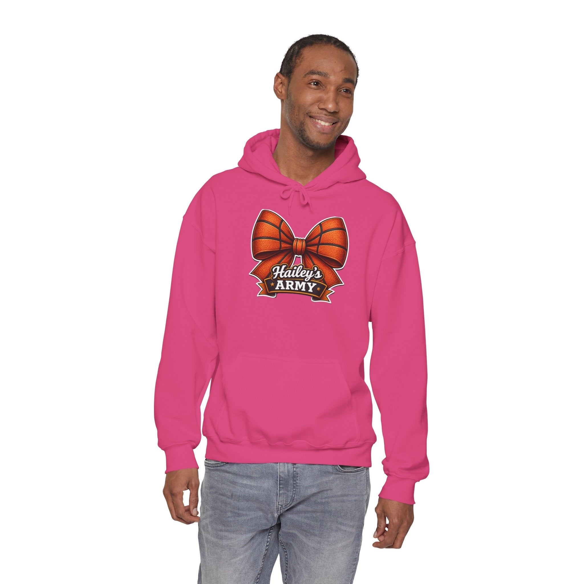 Hailey's Army Basketball Bow Hoodie
