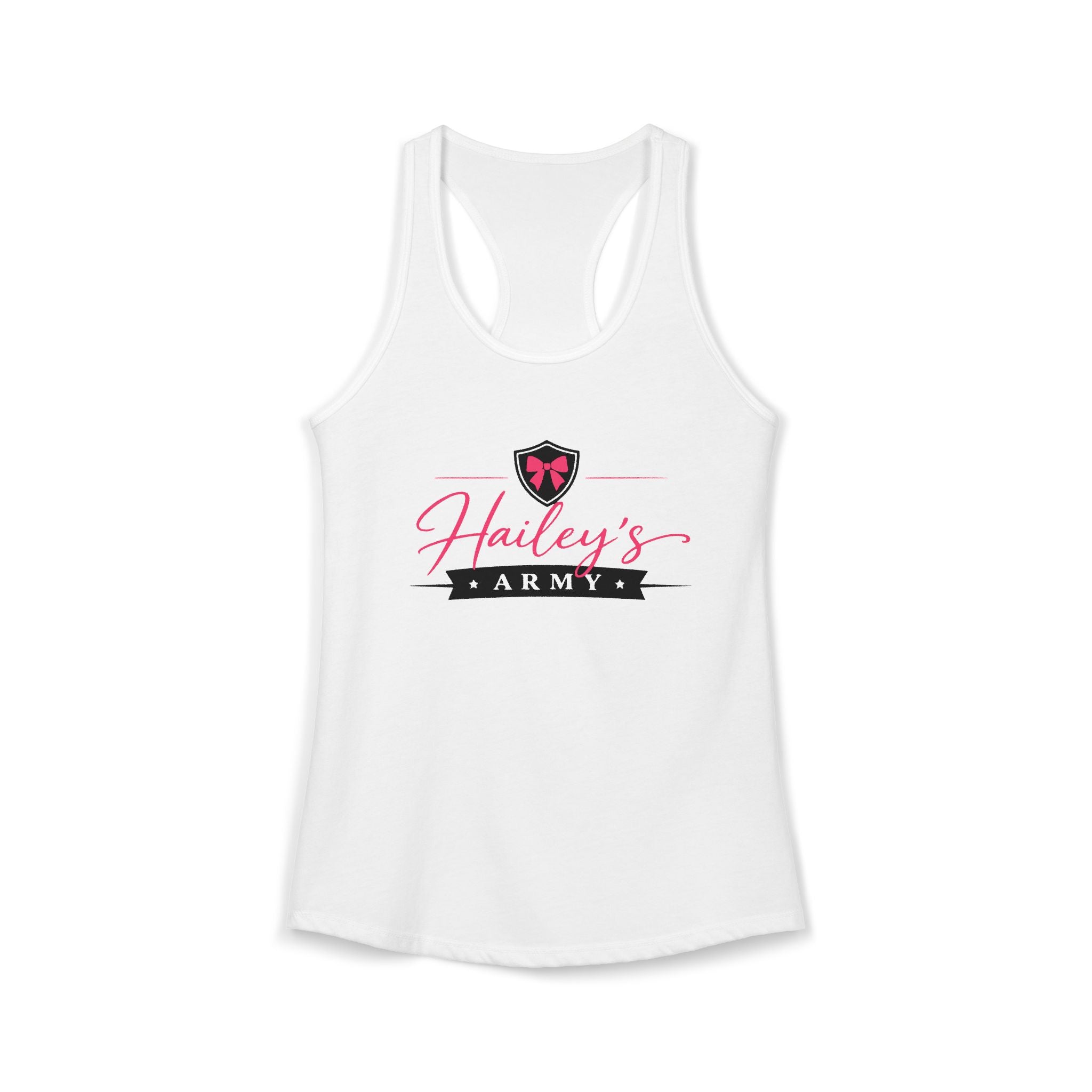 Hailey's Army Logo Racerback Tank