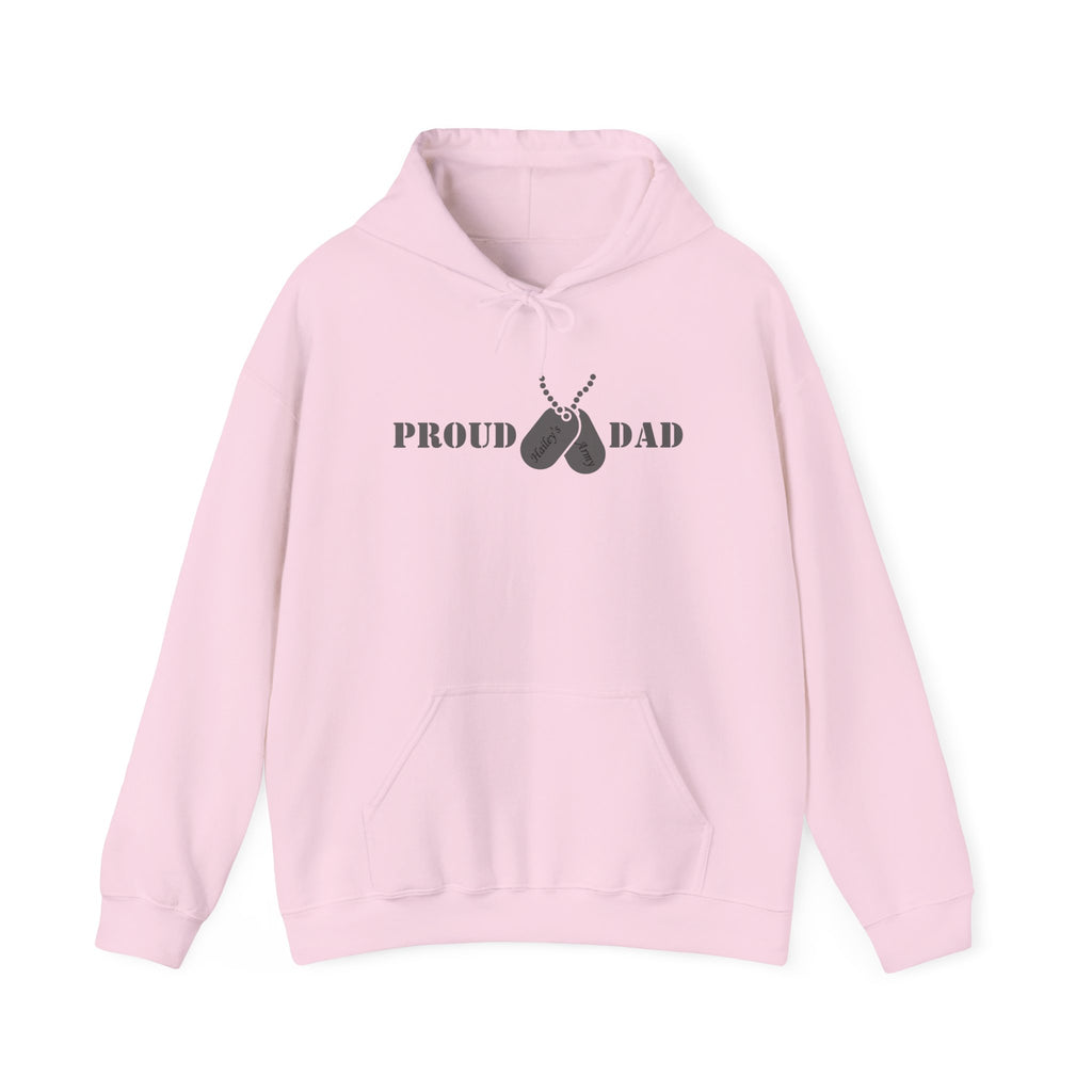 Proud Dad Dog Tag Hoodie