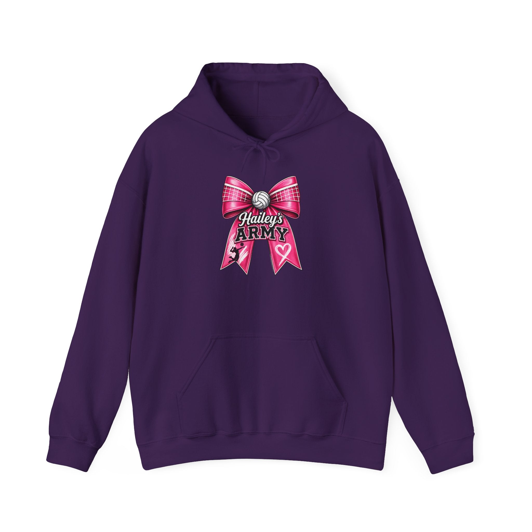 Hailey's Army Volleyball Bow Hoodie