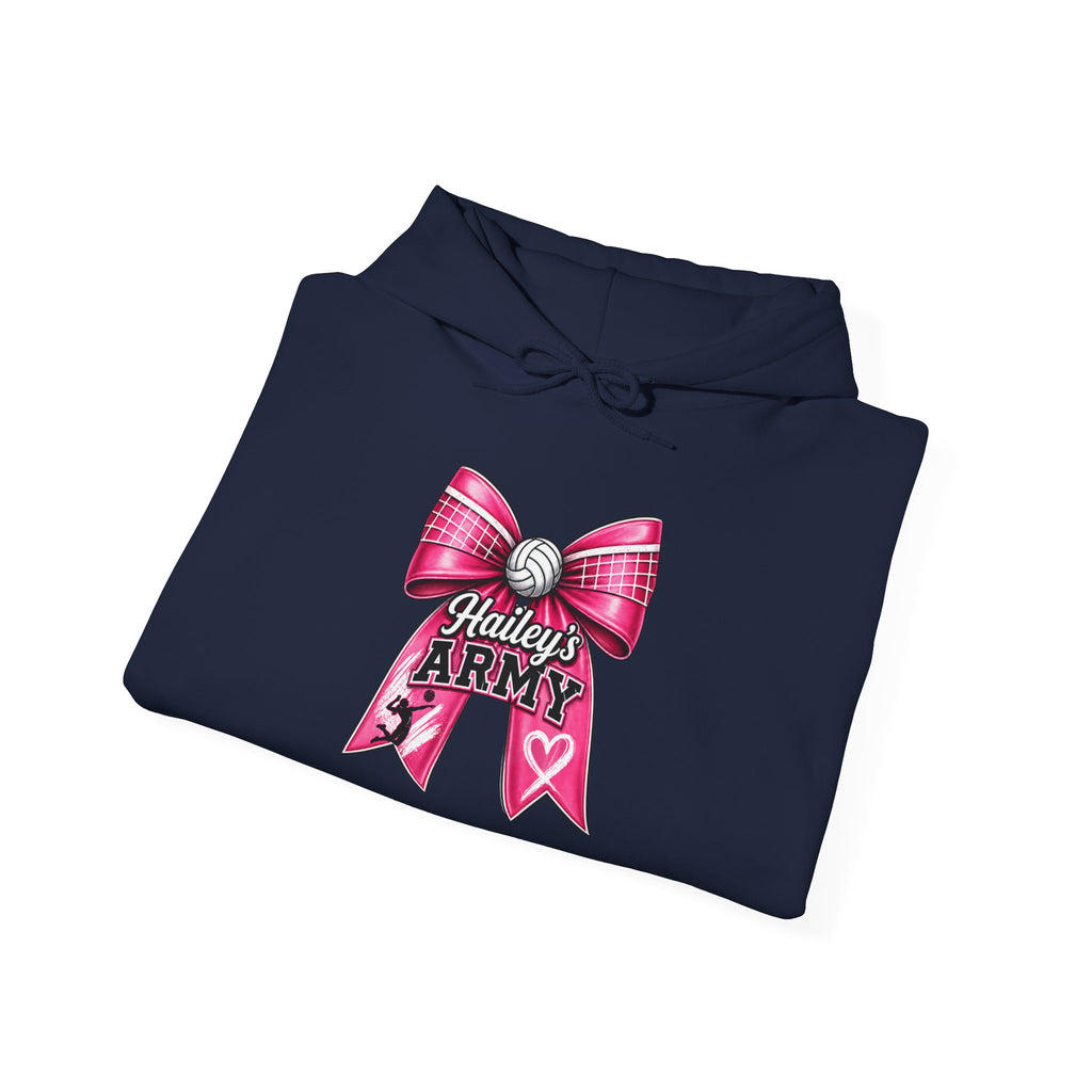 Hailey's Army Volleyball Bow Hoodie