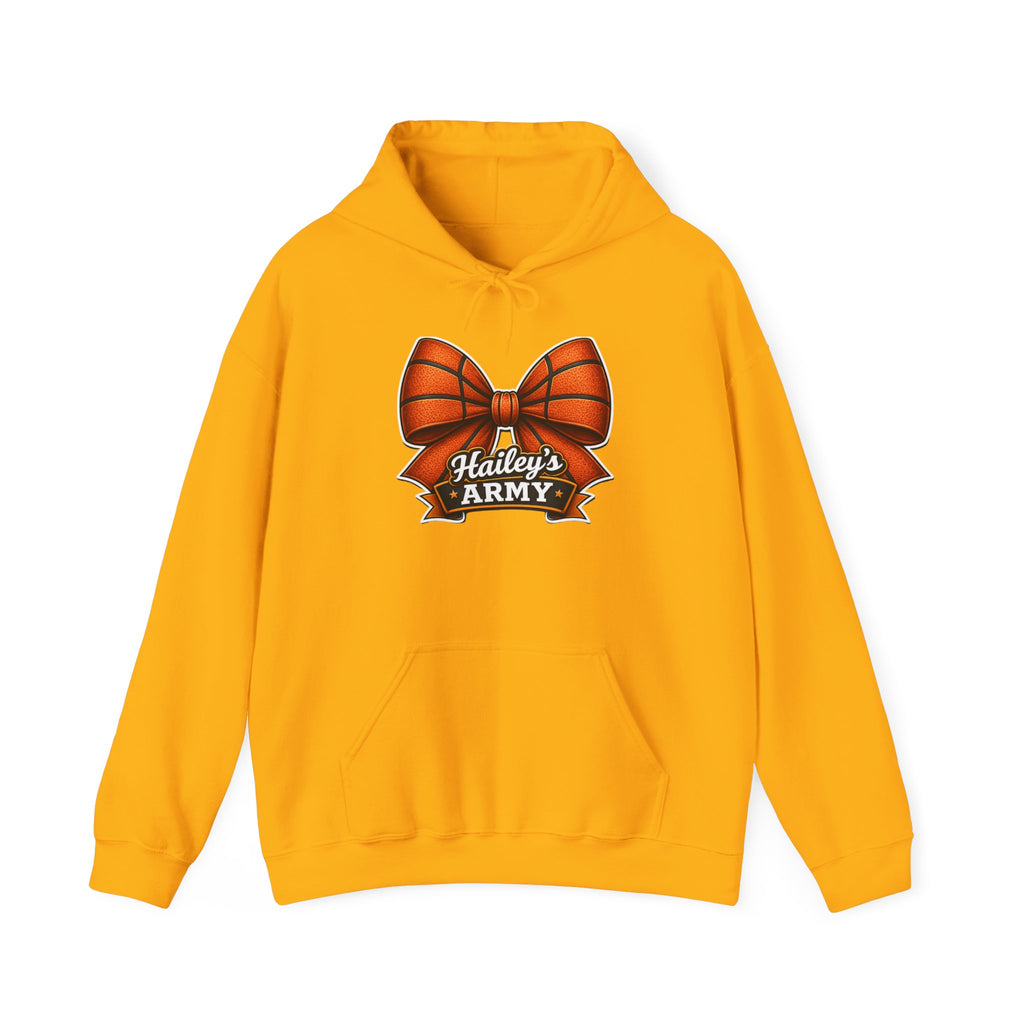 Hailey's Army Basketball Bow Hoodie