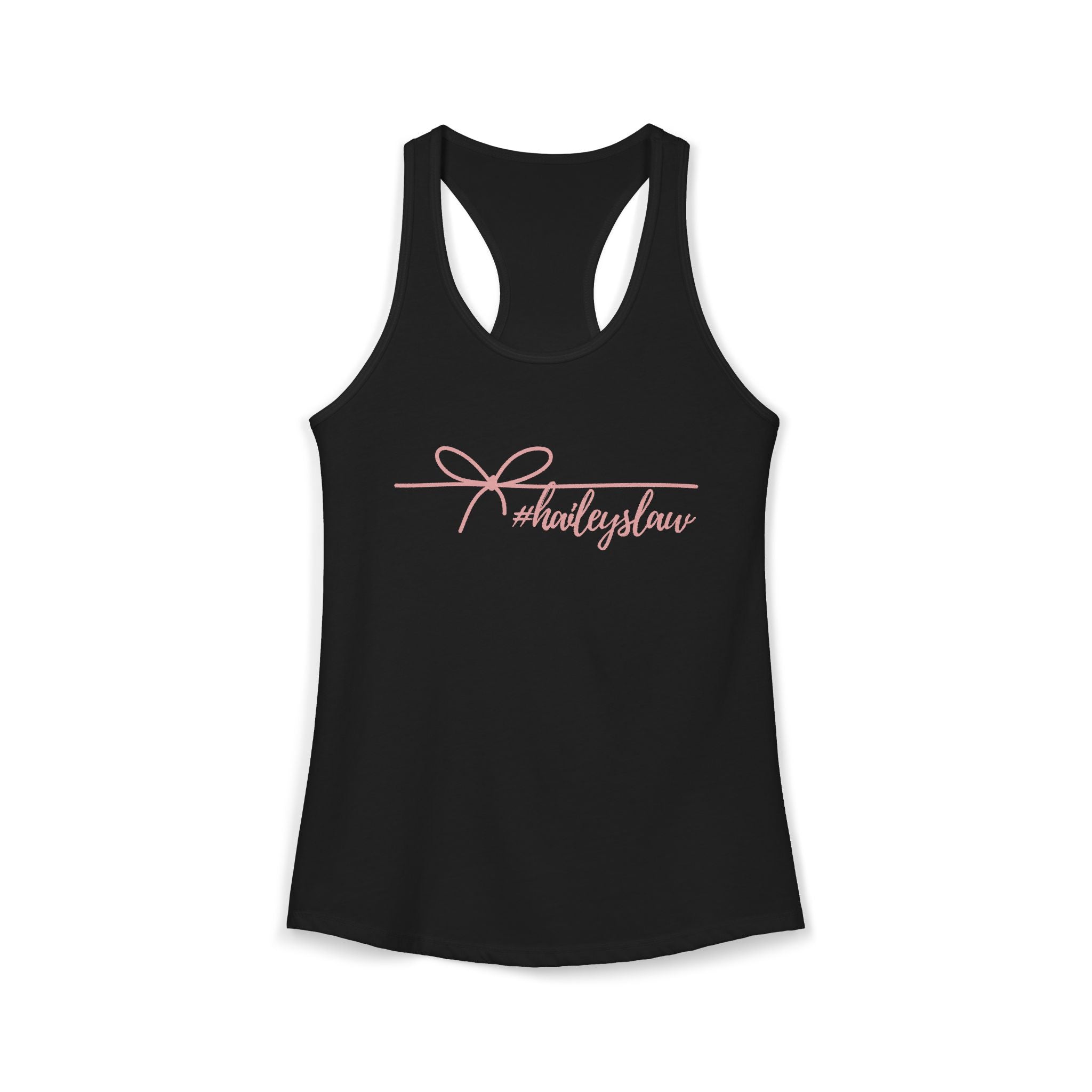 Hailey's Law Signature Script Racerback Tank