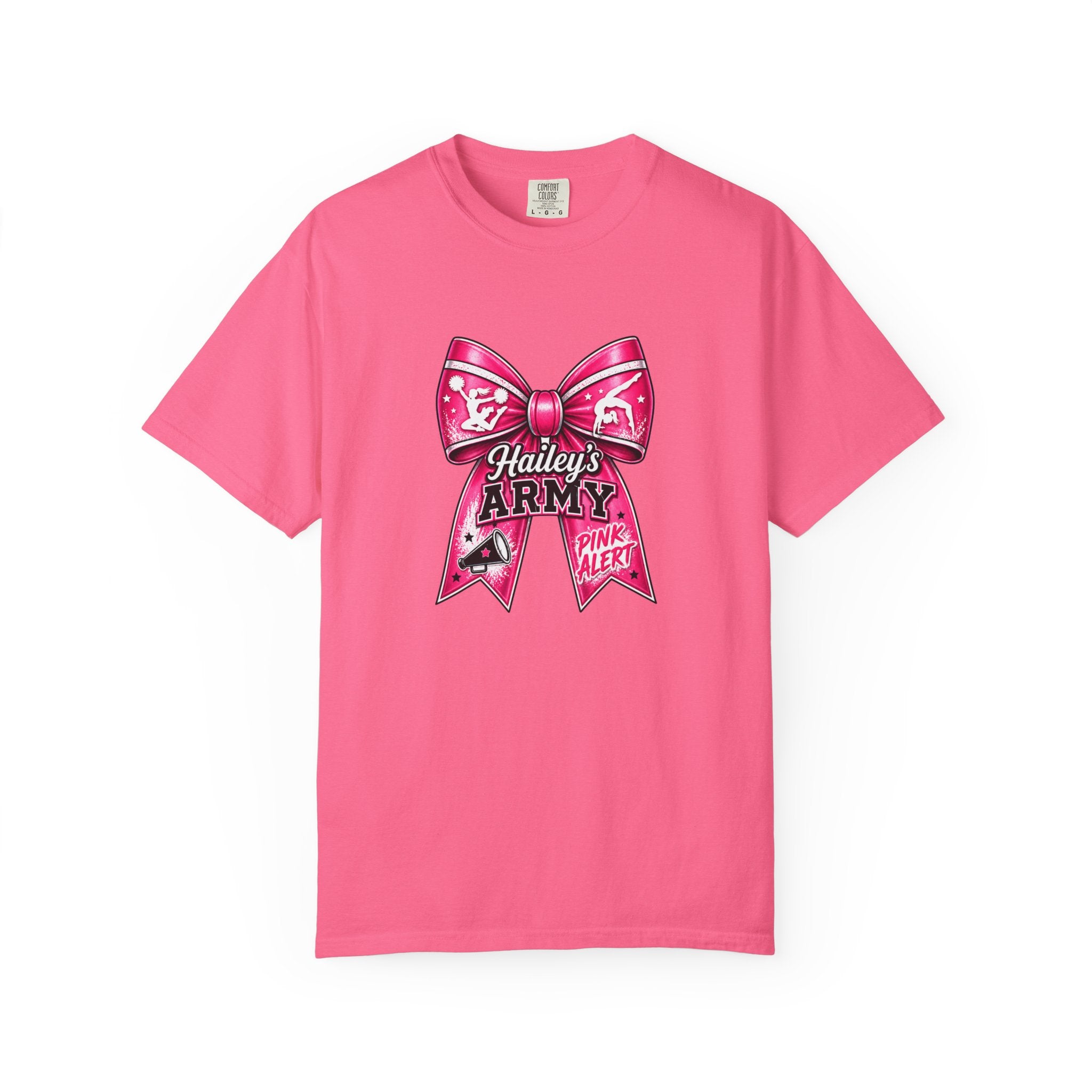 Hailey's Army Gymnastics/Cheer Bow Tee