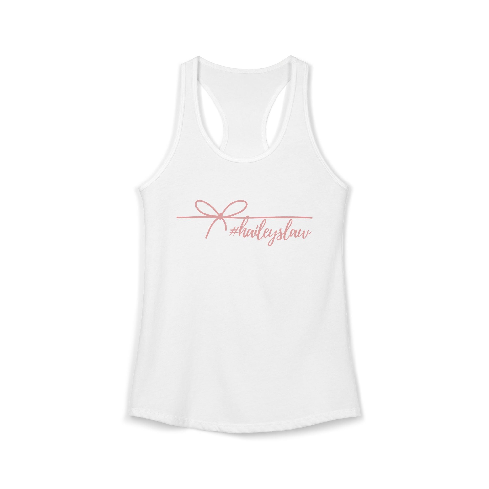 Hailey's Law Signature Script Racerback Tank