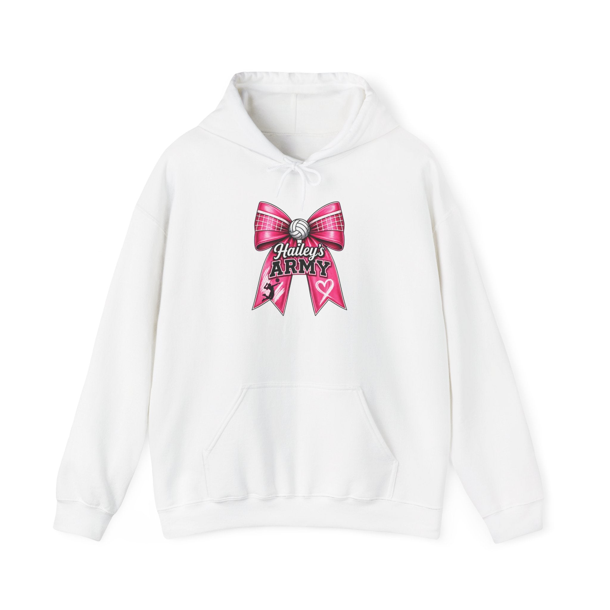 Hailey's Army Volleyball Bow Hoodie