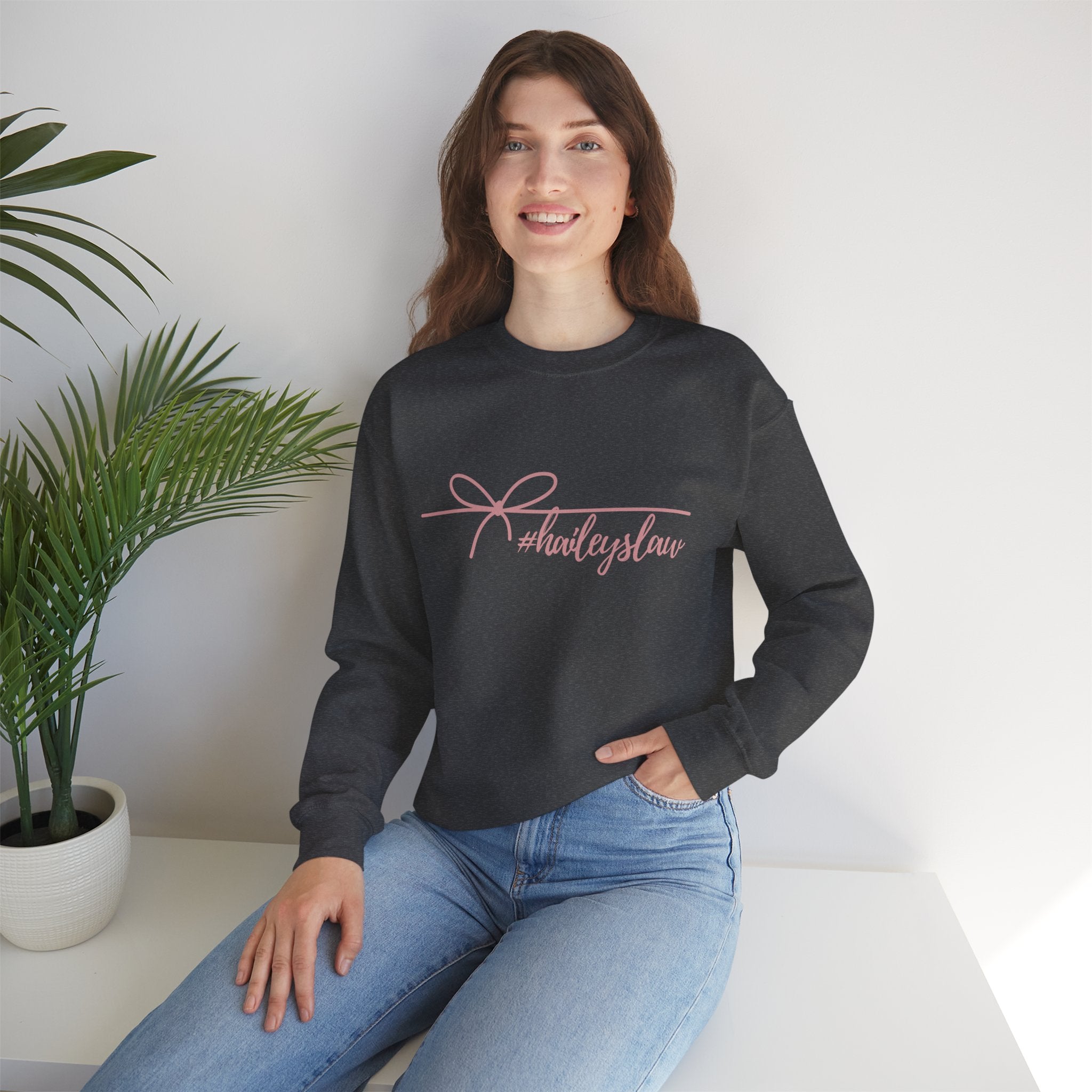 Hailey's Law Signature Script Crewneck Sweatshirt