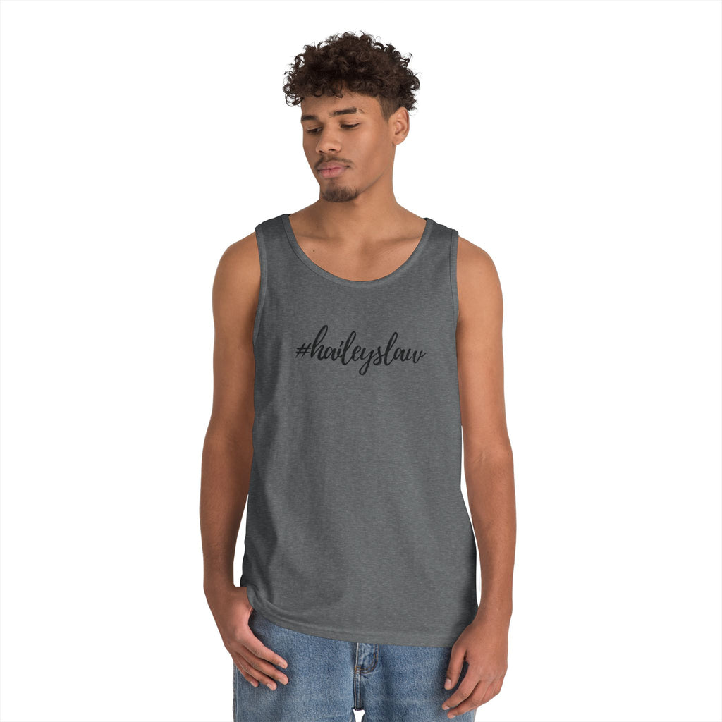 #haileyslaw Hashtag Tank Top