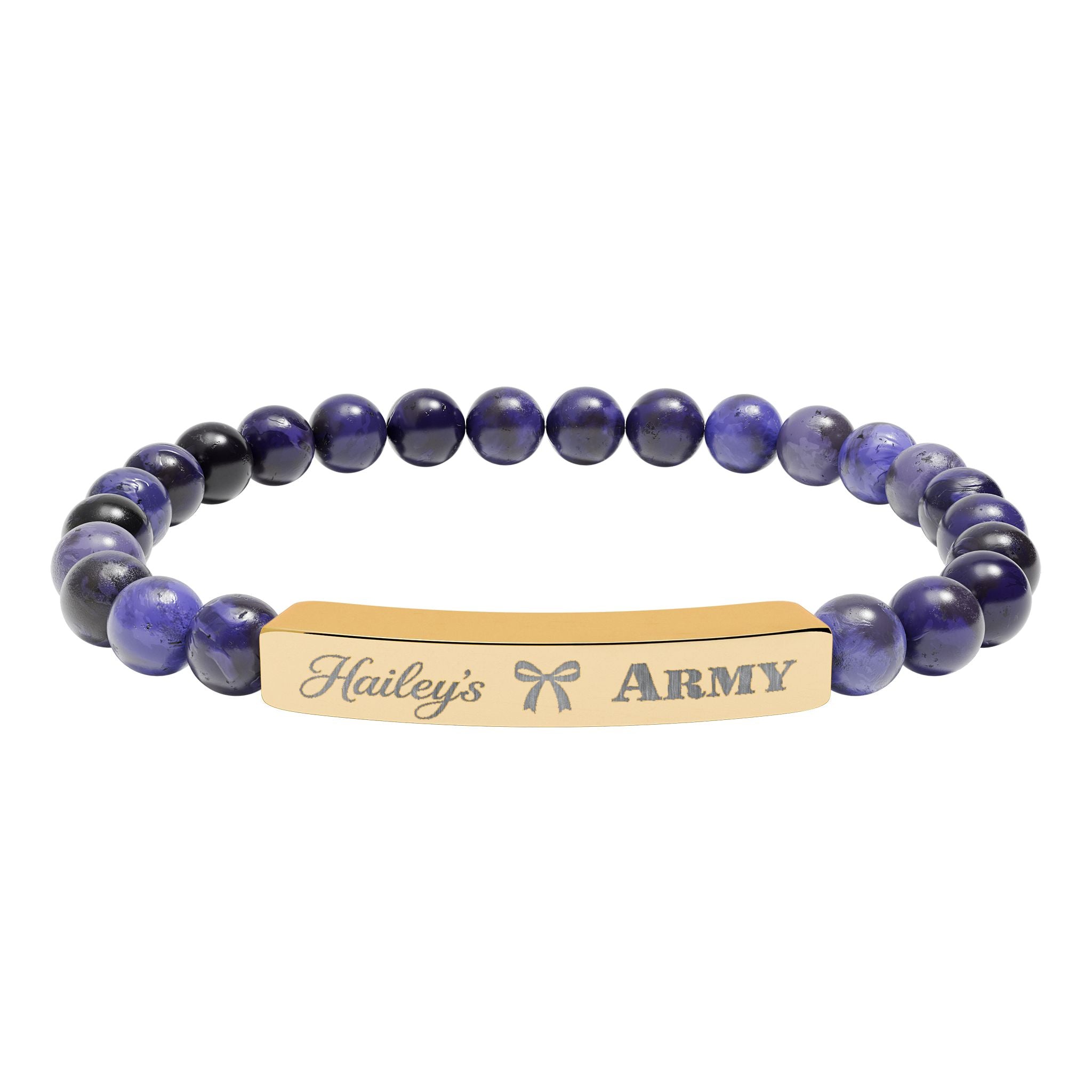 Hailey's Army Beaded Bracelet