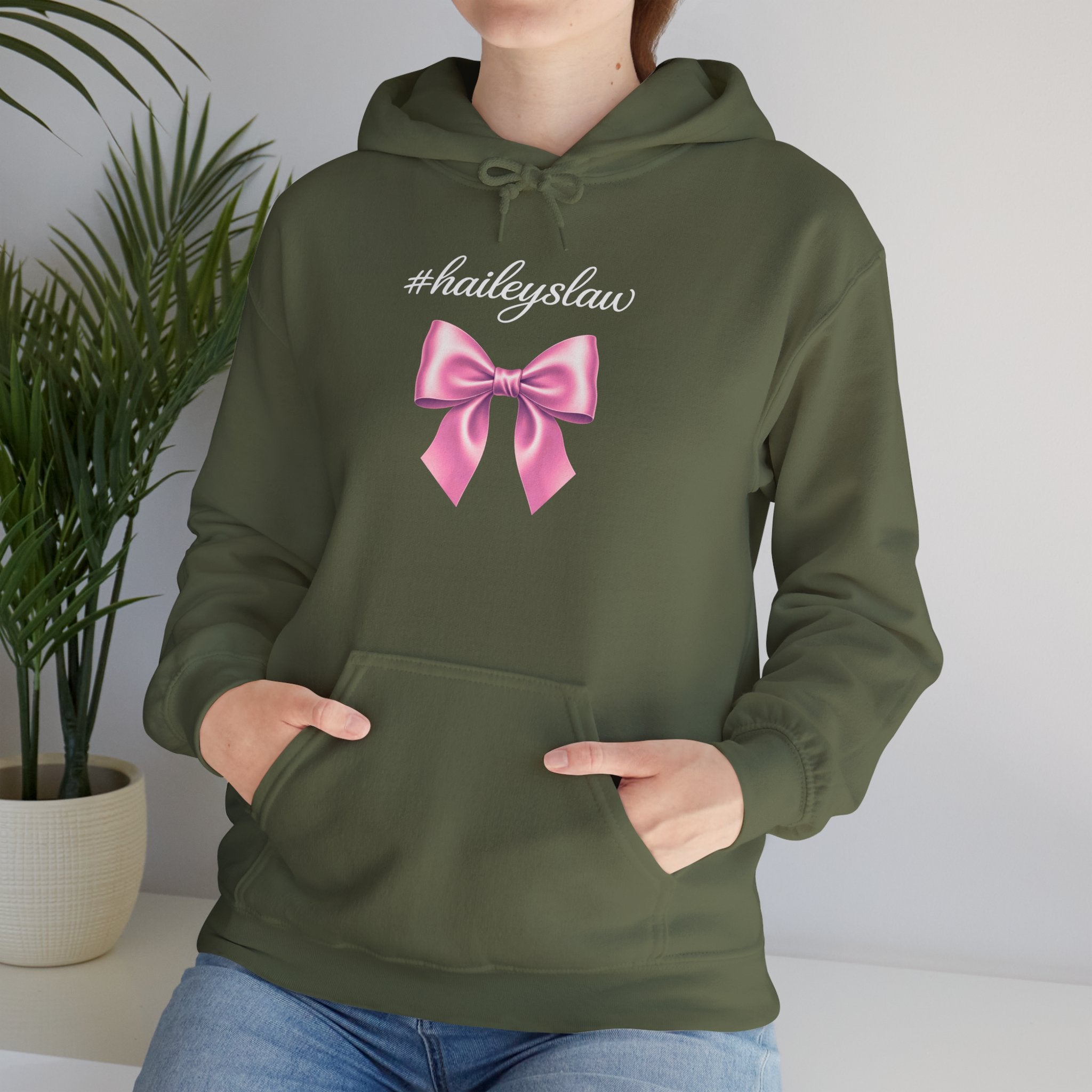 Hailey's Law Pink Bow Hoodie
