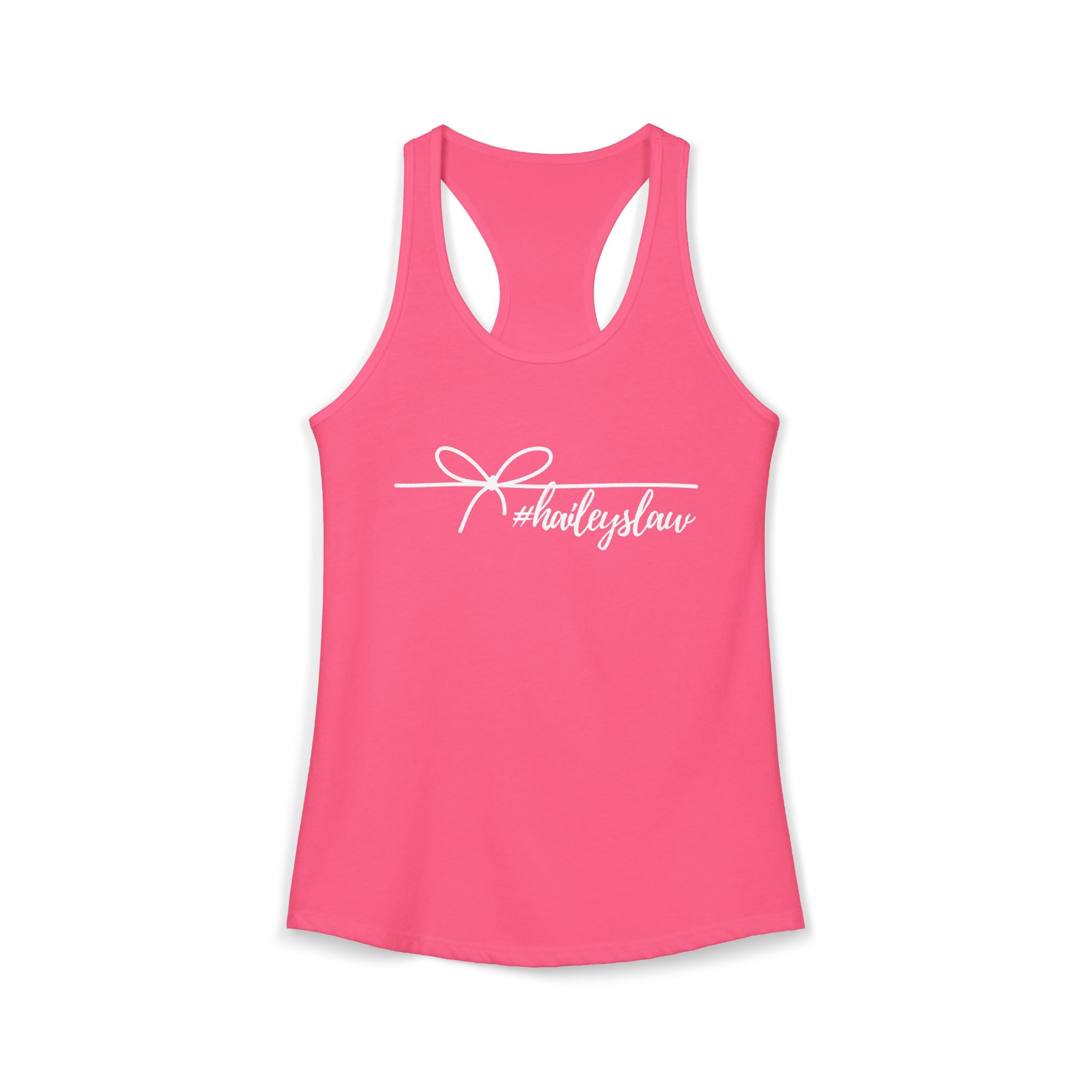 Hailey's Law Signature Script Racerback Tank