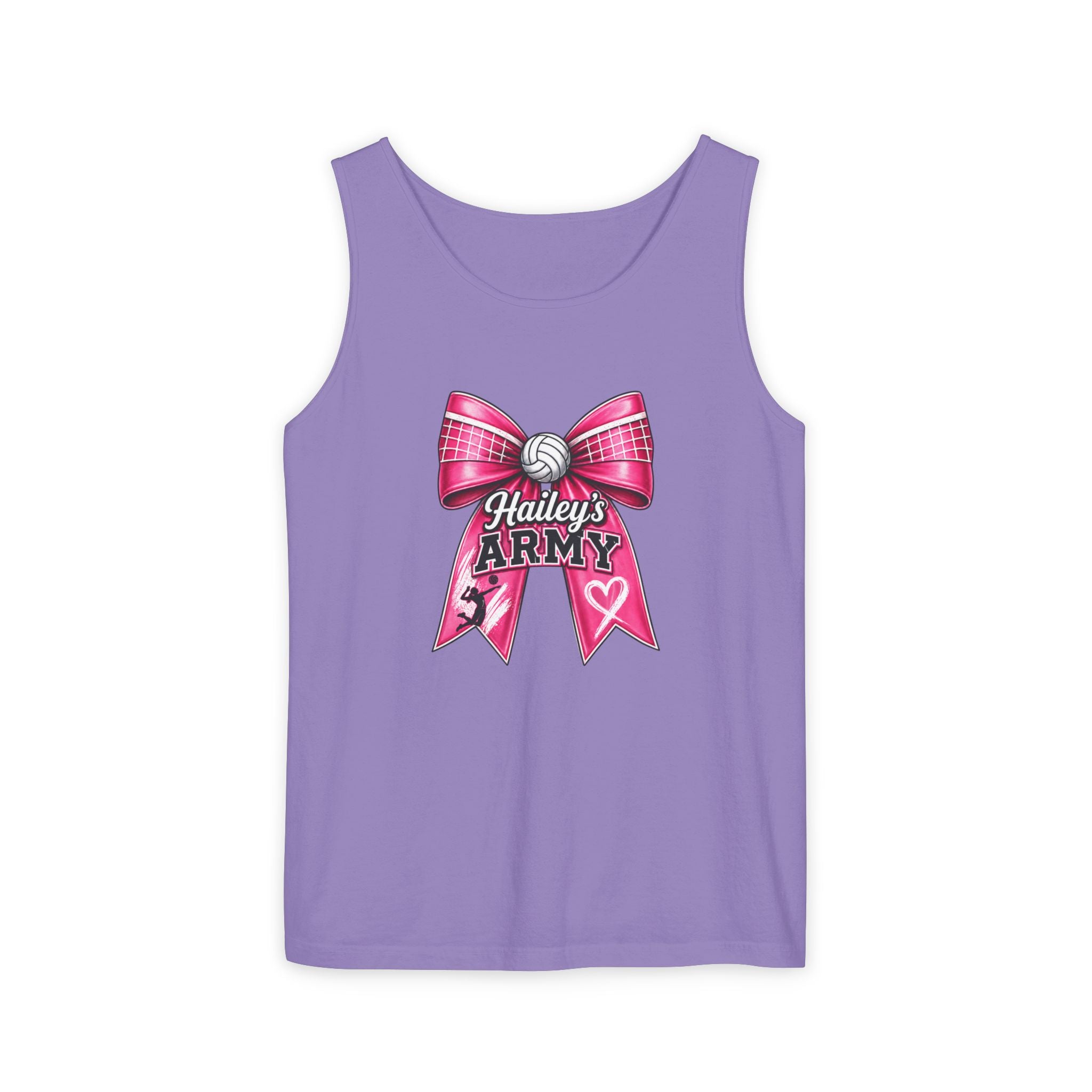 Hailey's Army Volleyball Bow Tank Top