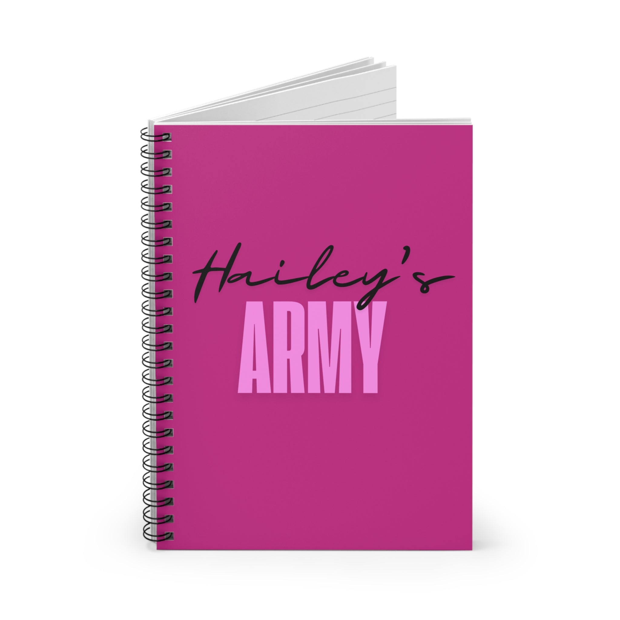 Hailey's Army Spiral Notebook