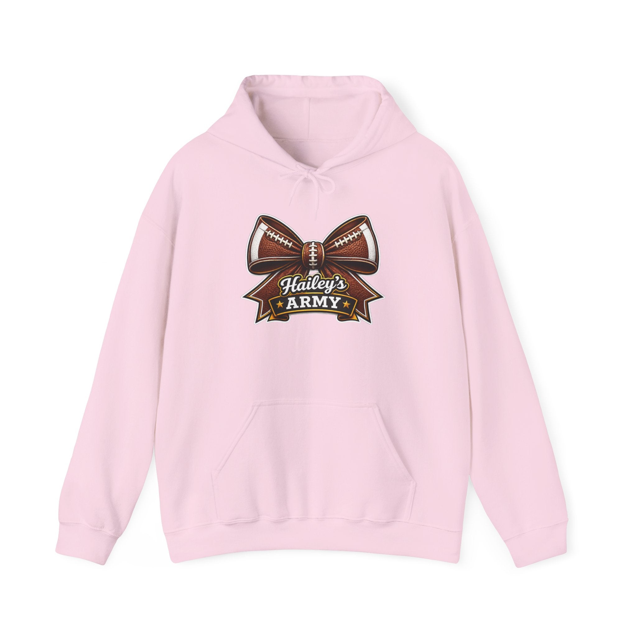 Hailey's Army Football Bow Hoodie