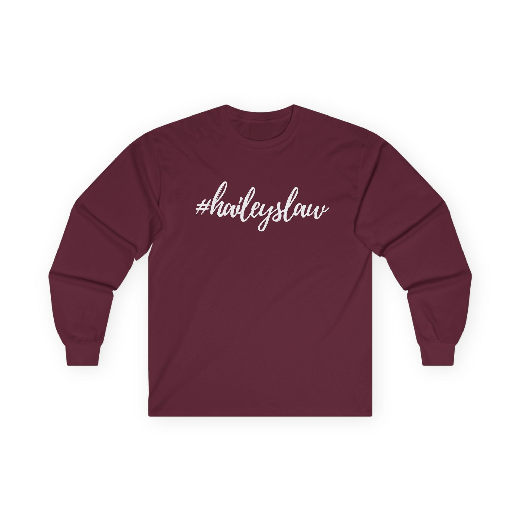 #haileyslaw Hashtag Long Sleeve Tee